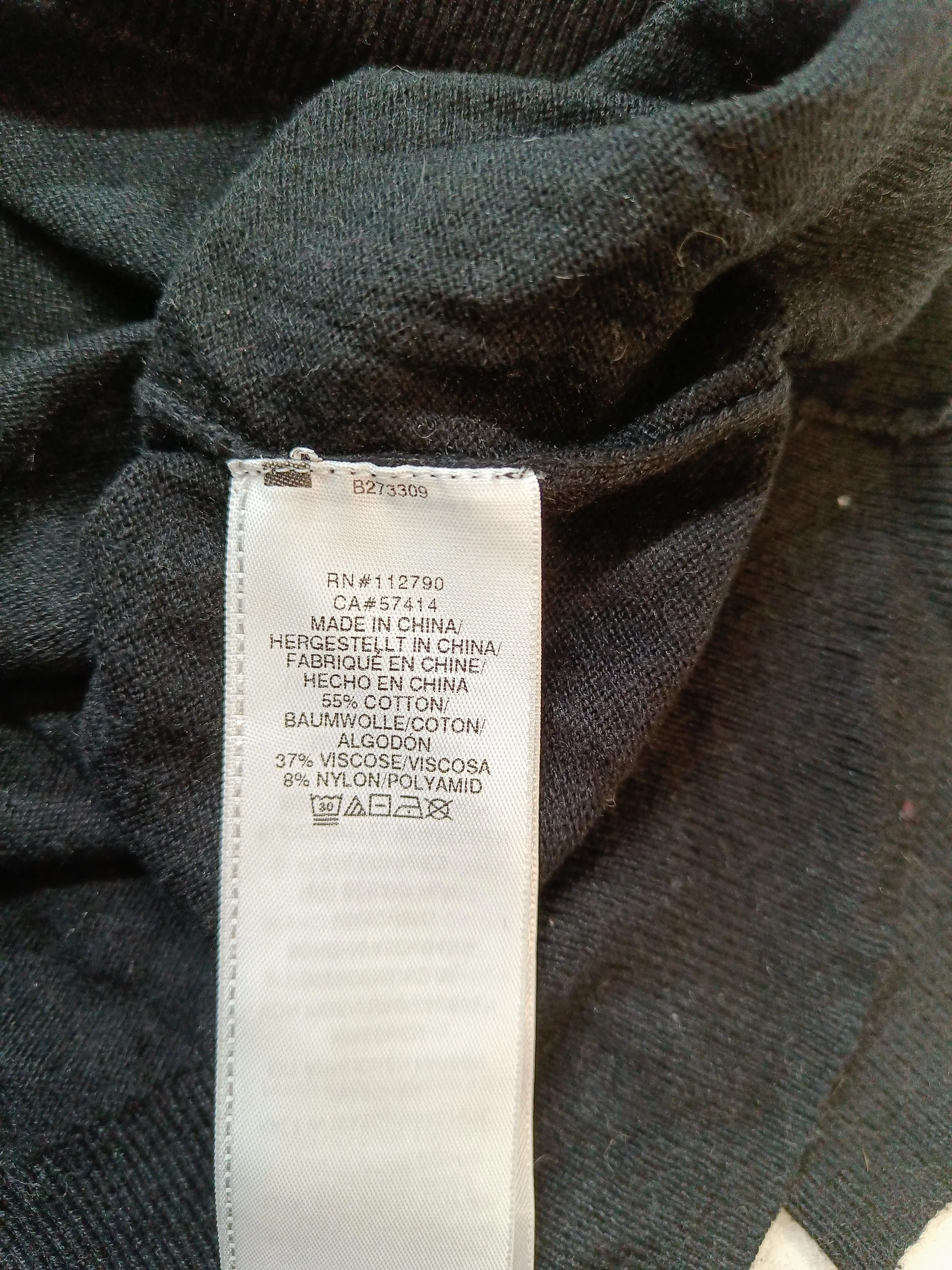 True Religion Men's Jumper M Black Cotton with Viscose, Nylon Crew Neck Pullover - Image 6