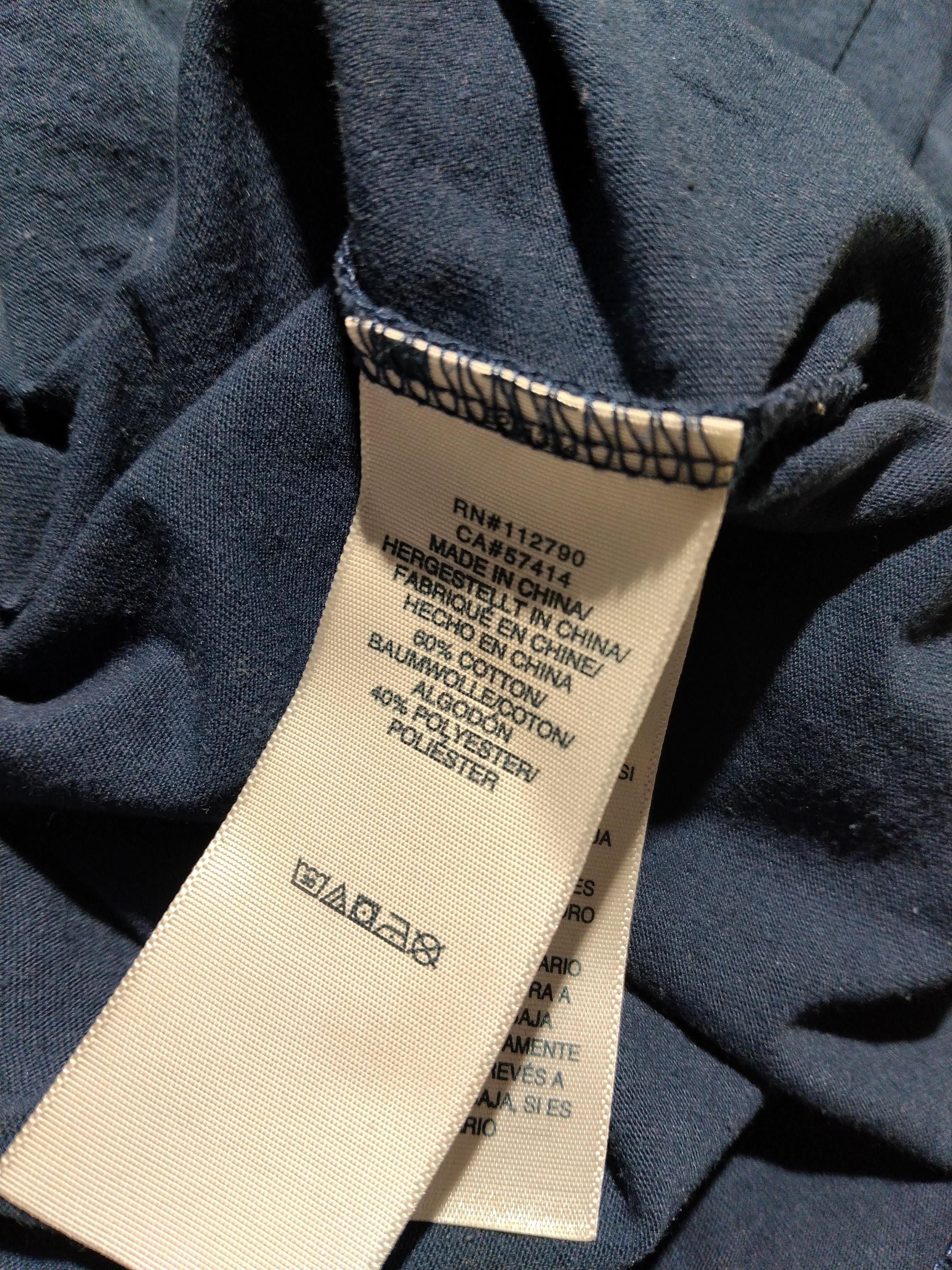 True Religion Men's T-Shirt M Blue Graphic Cotton with Polyester Basic - Image 6