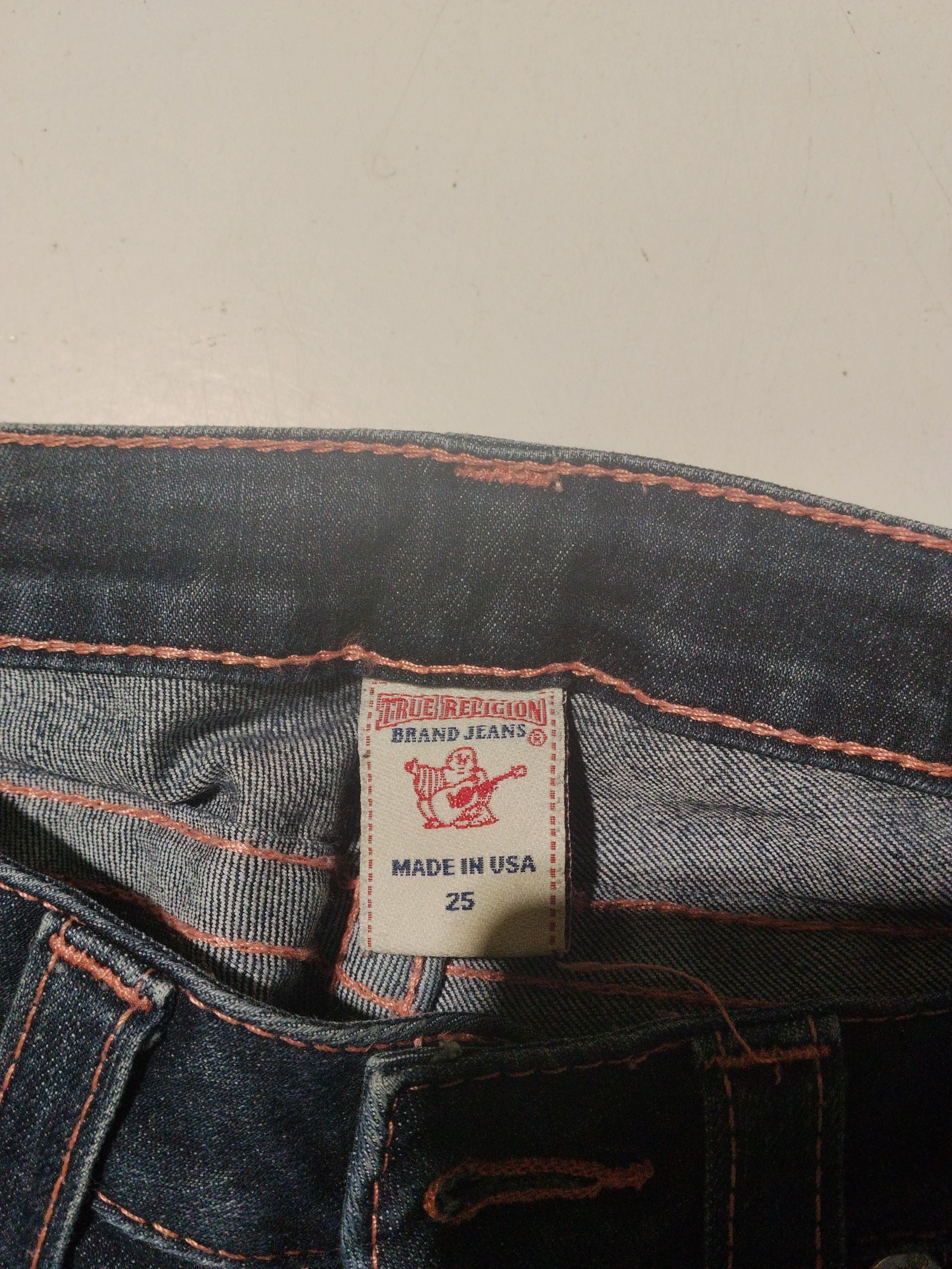 True Religion Women's Jeans W 25 in Blue Cotton with Polyester, Spandex Skinny - Image 6