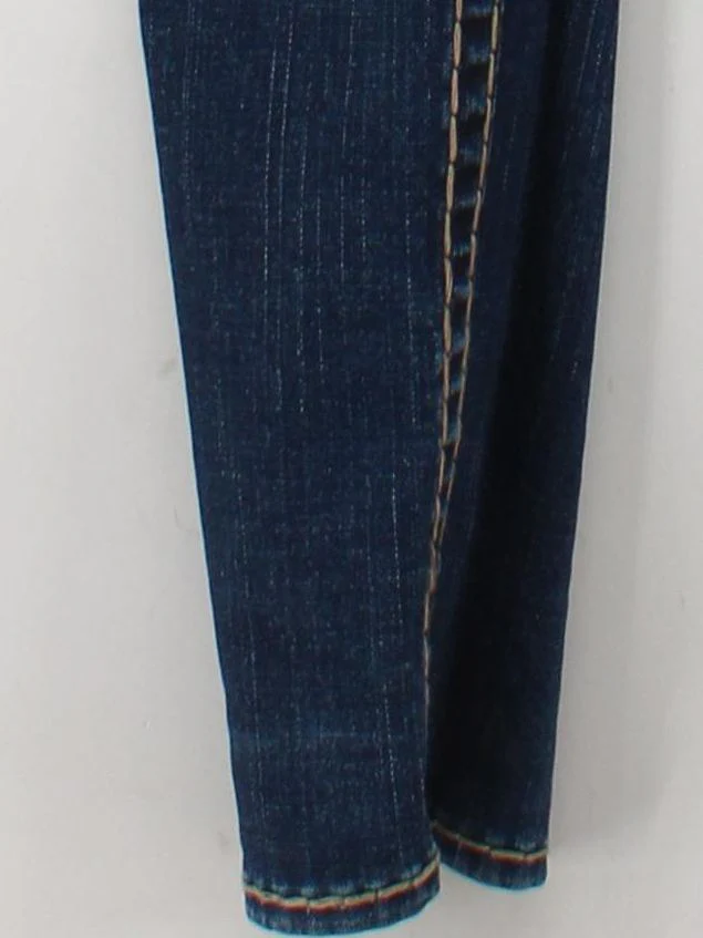 True Religion Women's Jeans W 25 in Blue Cotton with Spandex Skinny - Image 4