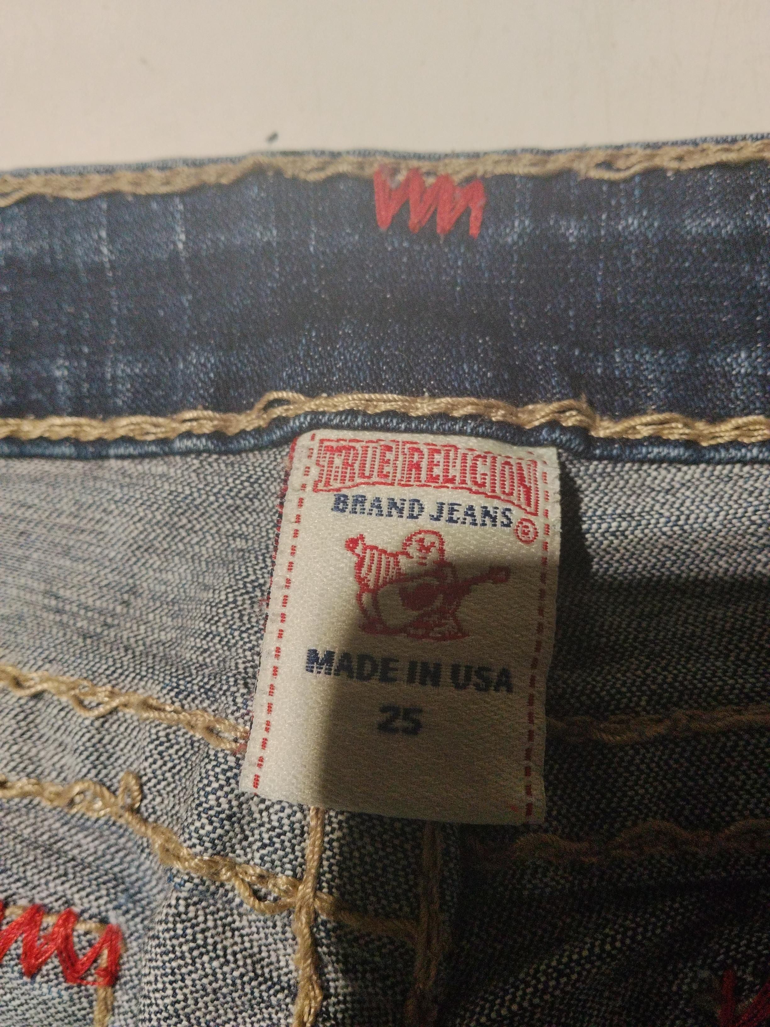 True Religion Women's Jeans W 25 in Blue Cotton with Spandex Skinny - Image 5
