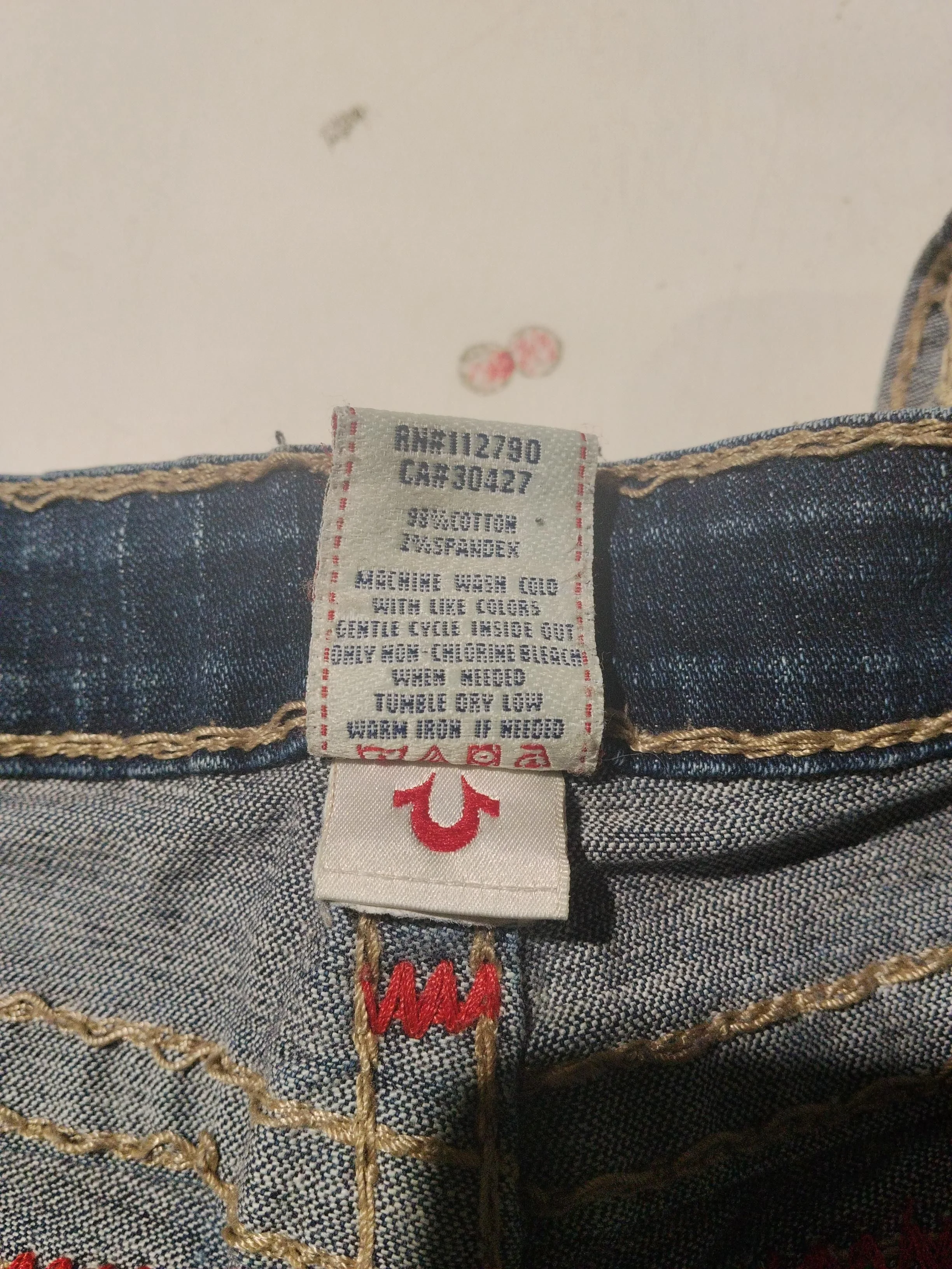 True Religion Women's Jeans W 25 in Blue Cotton with Spandex Skinny - Image 6