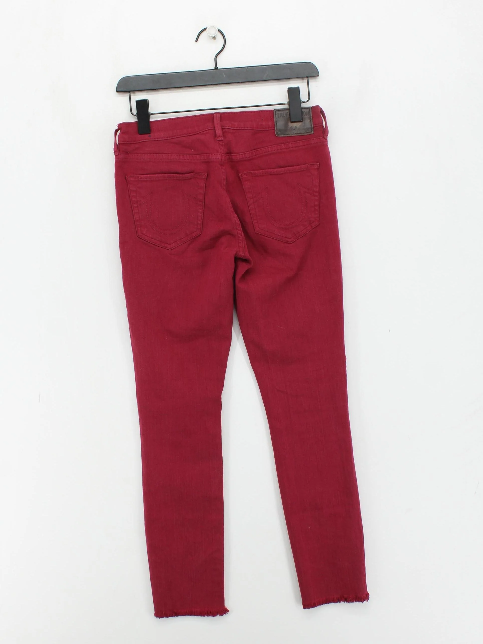 True Religion Women's Jeans W 27 in Red 100% Cotton Skinny - Image 2