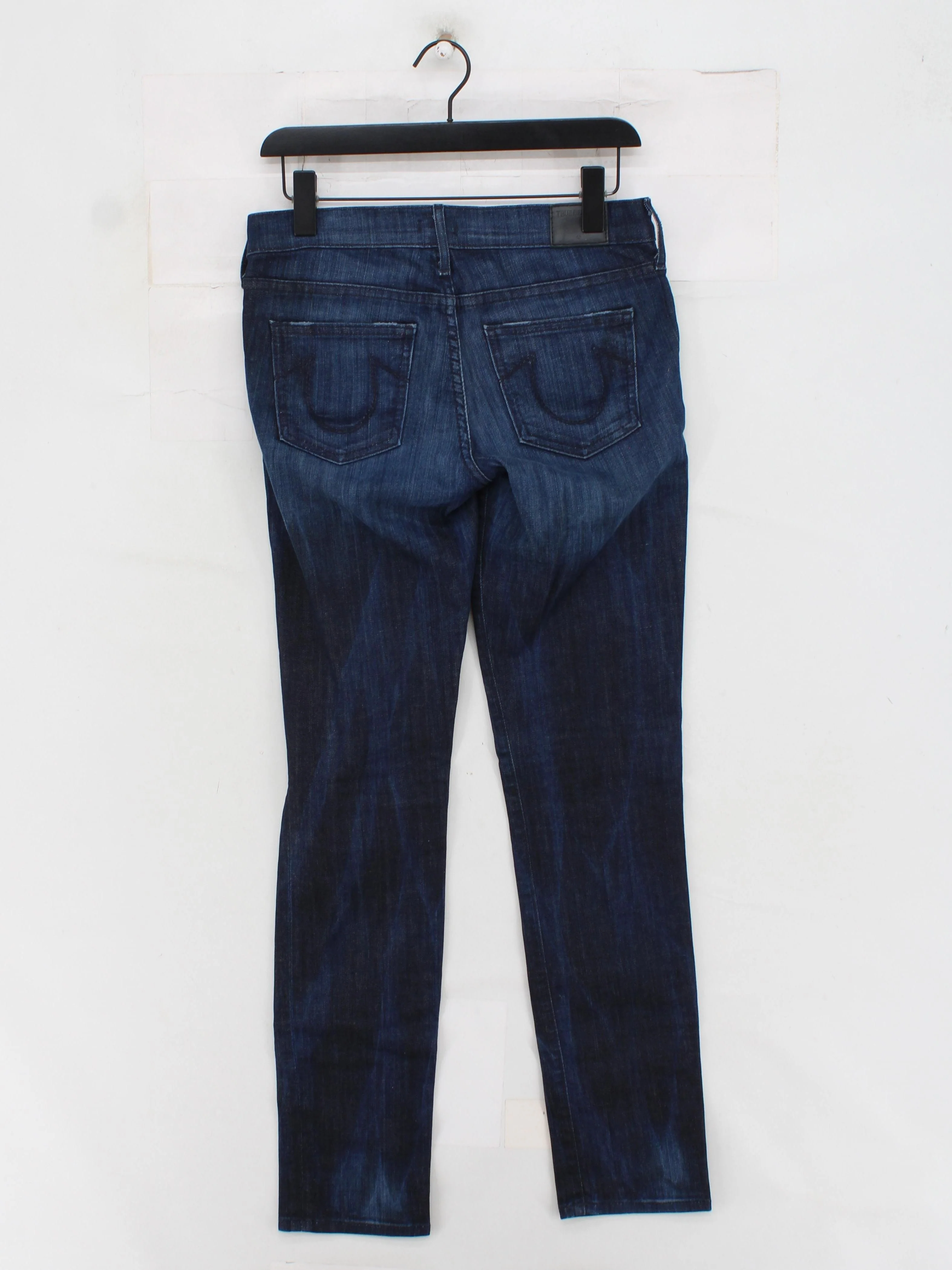 True Religion Women's Jeans W 28 in Blue Cotton with Elastane, Polyester Skinny - Image 2