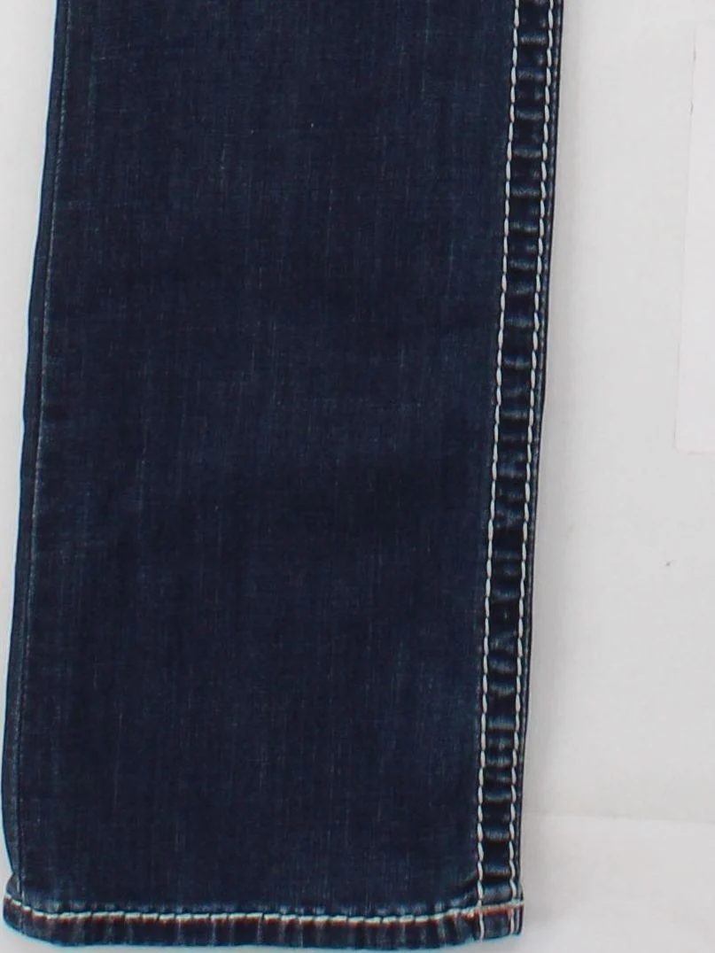 True Religion Women's Jeans W 29 in Blue Cotton with Rayon, Elastane Straight - Image 4