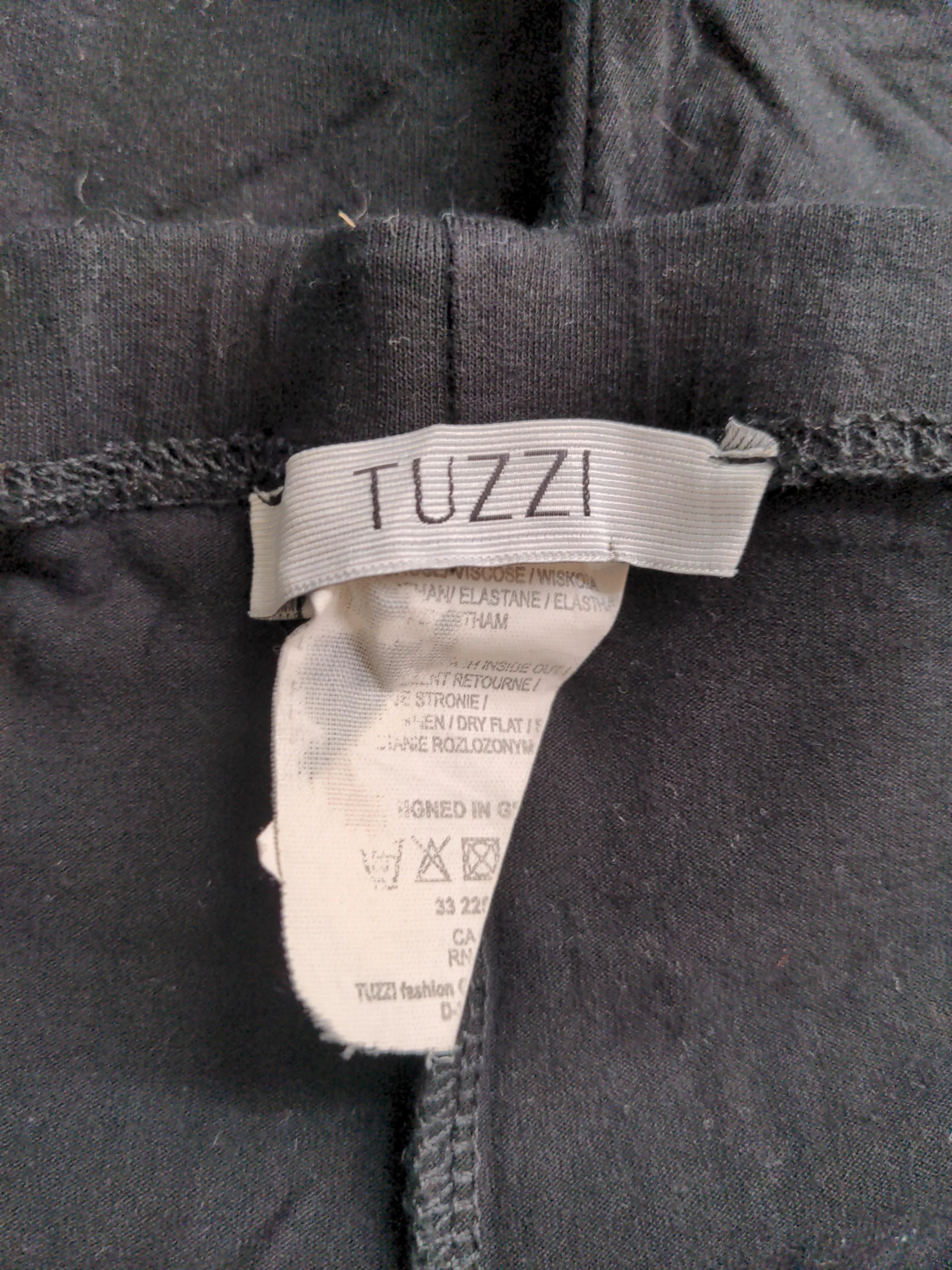 Tuzzi Women's Leggings M Black Viscose with Elastane Capri - Image 5
