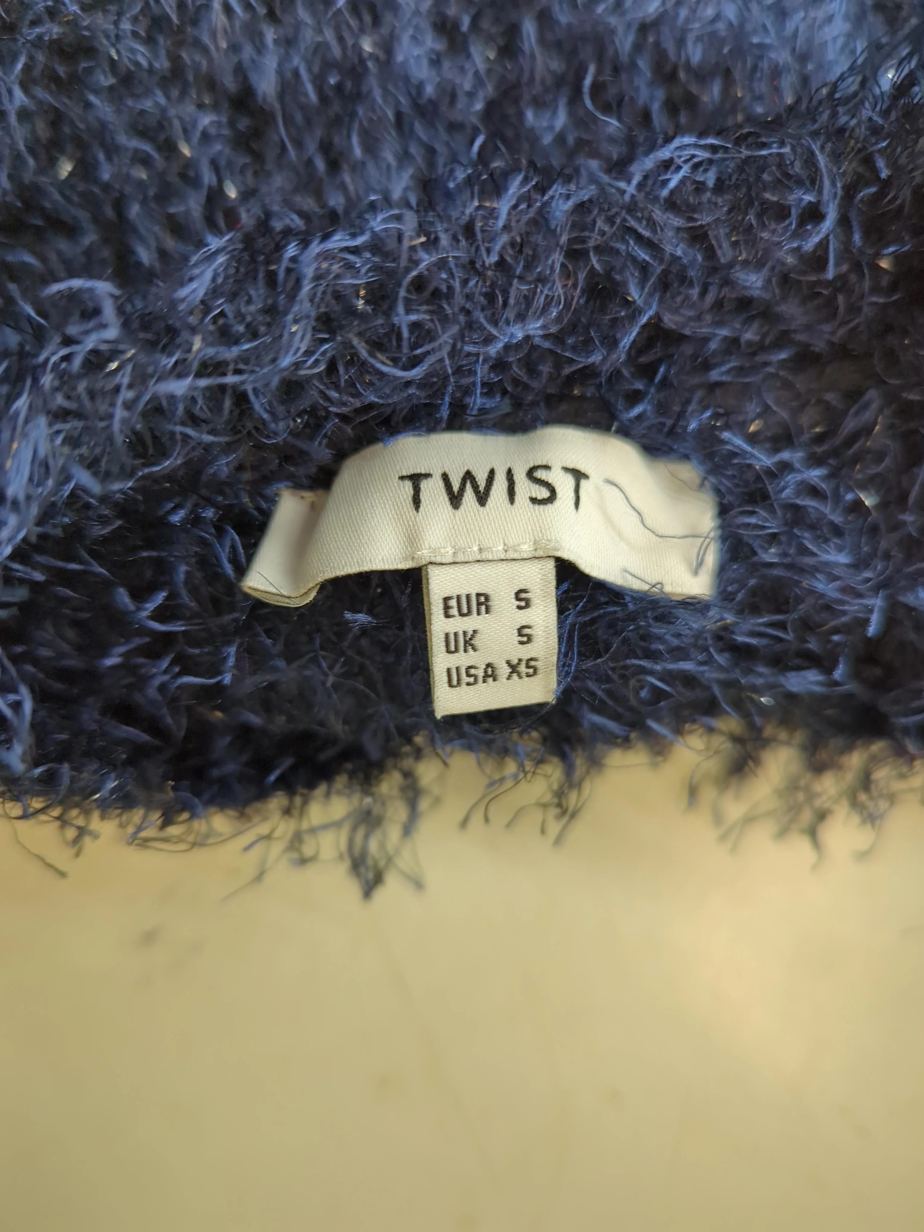 Twist Women's Jumper S Blue 100% Other Round Neck Pullover - Image 5