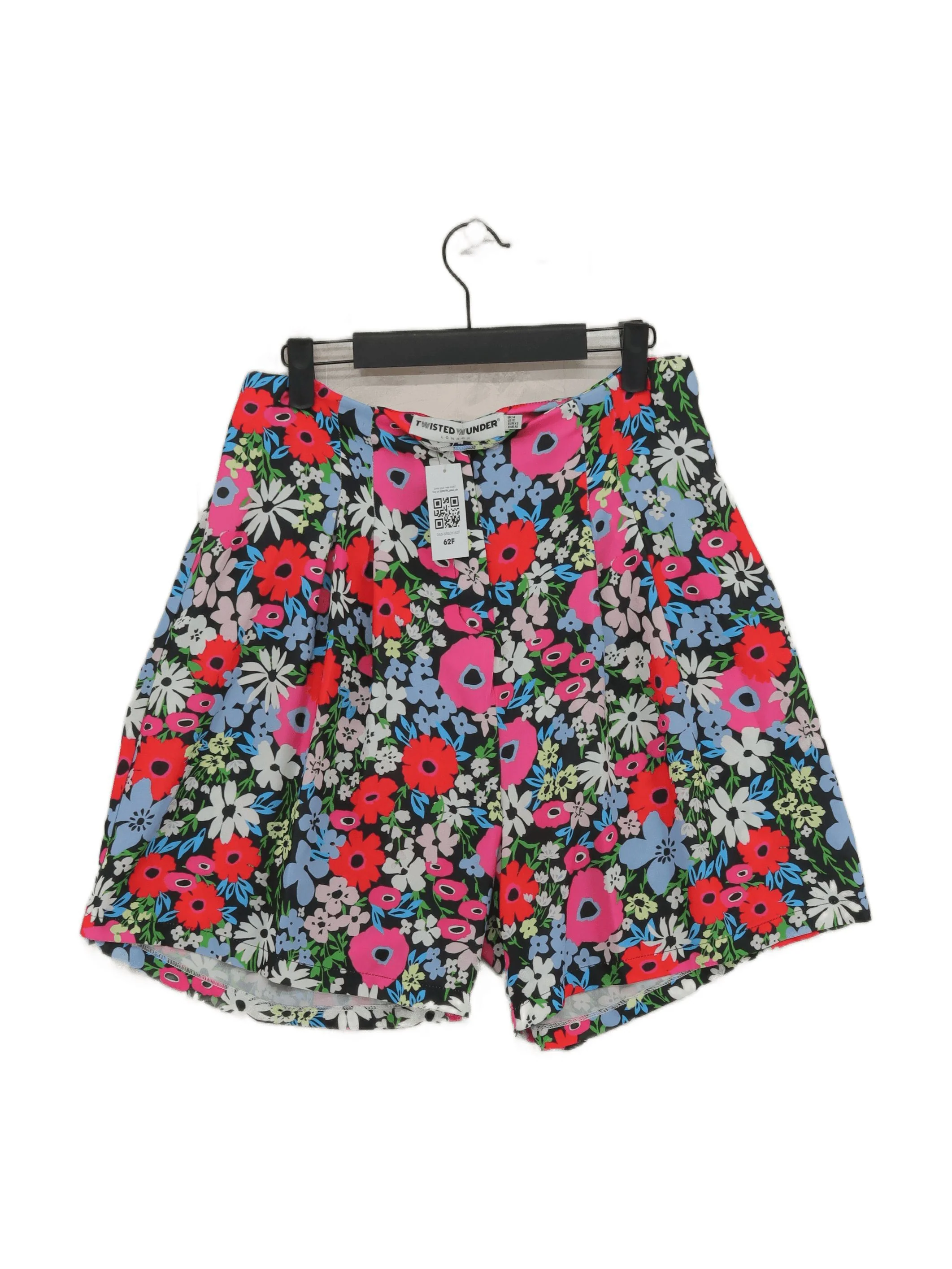 Twisted Wunder Women's Shorts UK 14 Multi Floral 100% Other Sweat