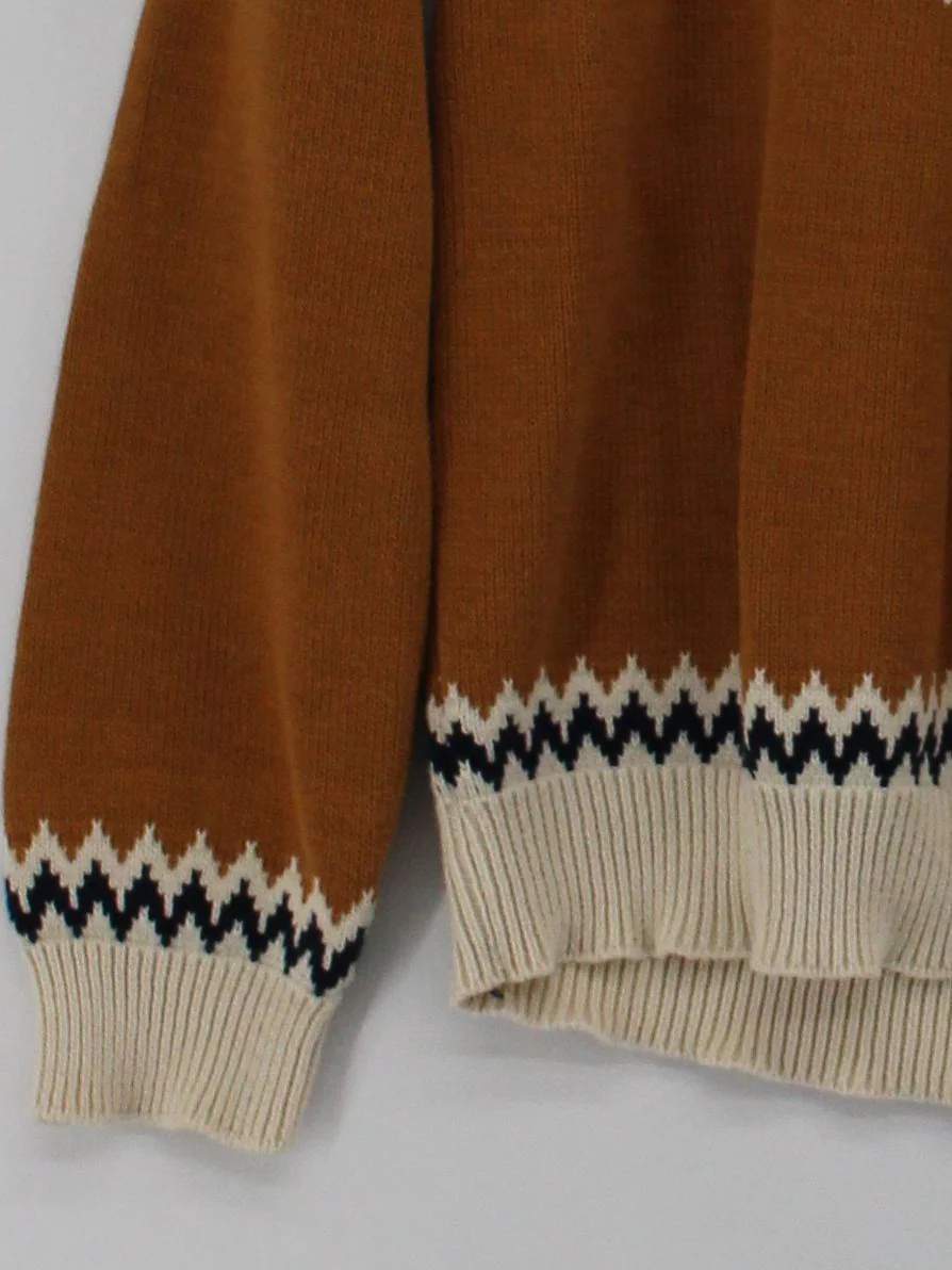 TWOTHIRDS Men's Jumper S Multi Geometric 100% Cotton Round Neck Pullover - Image 4