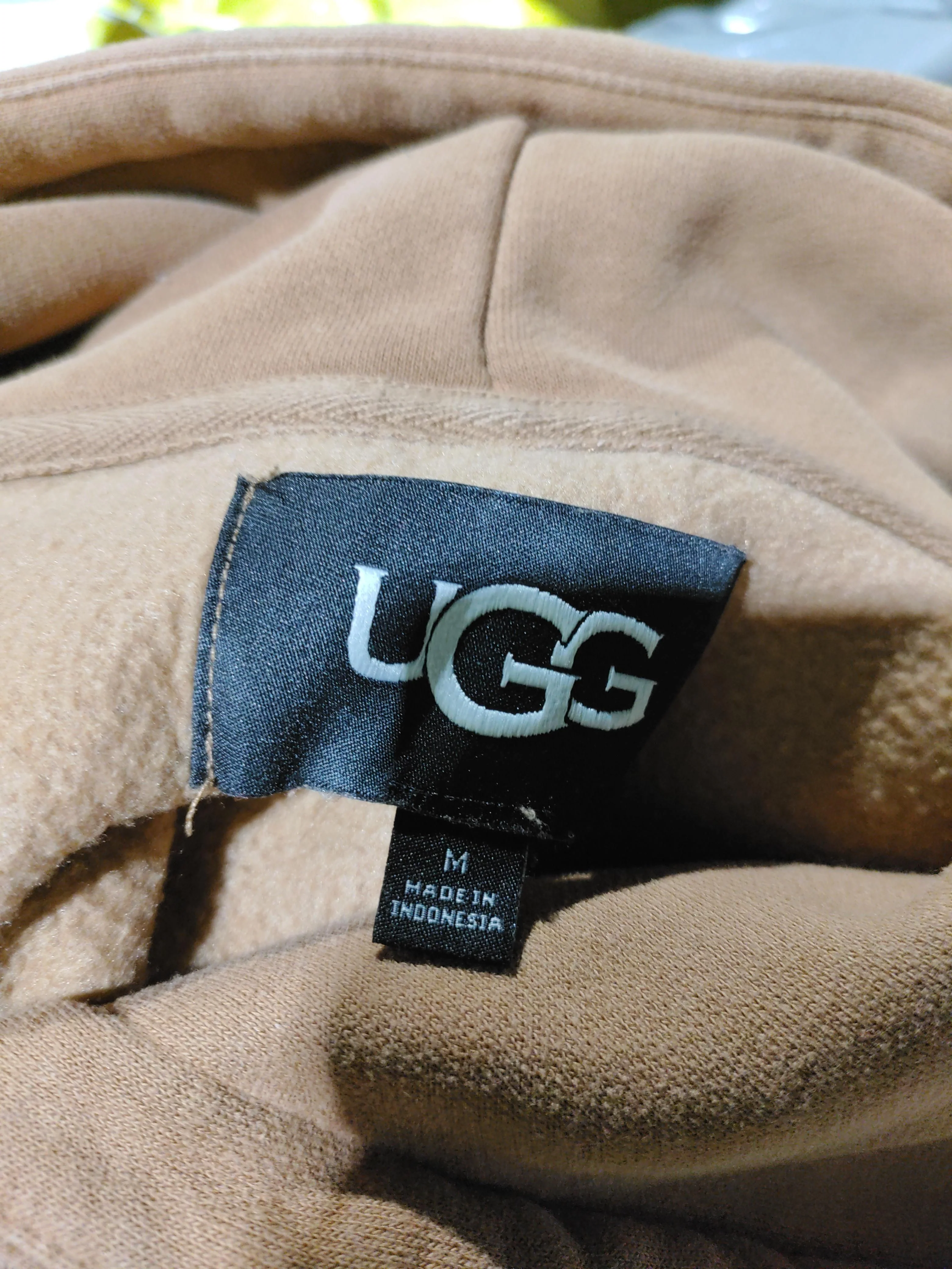 UGG Men's Hoodie M Brown Graphic Cotton with Polyester, Elastane Pullover - Image 5
