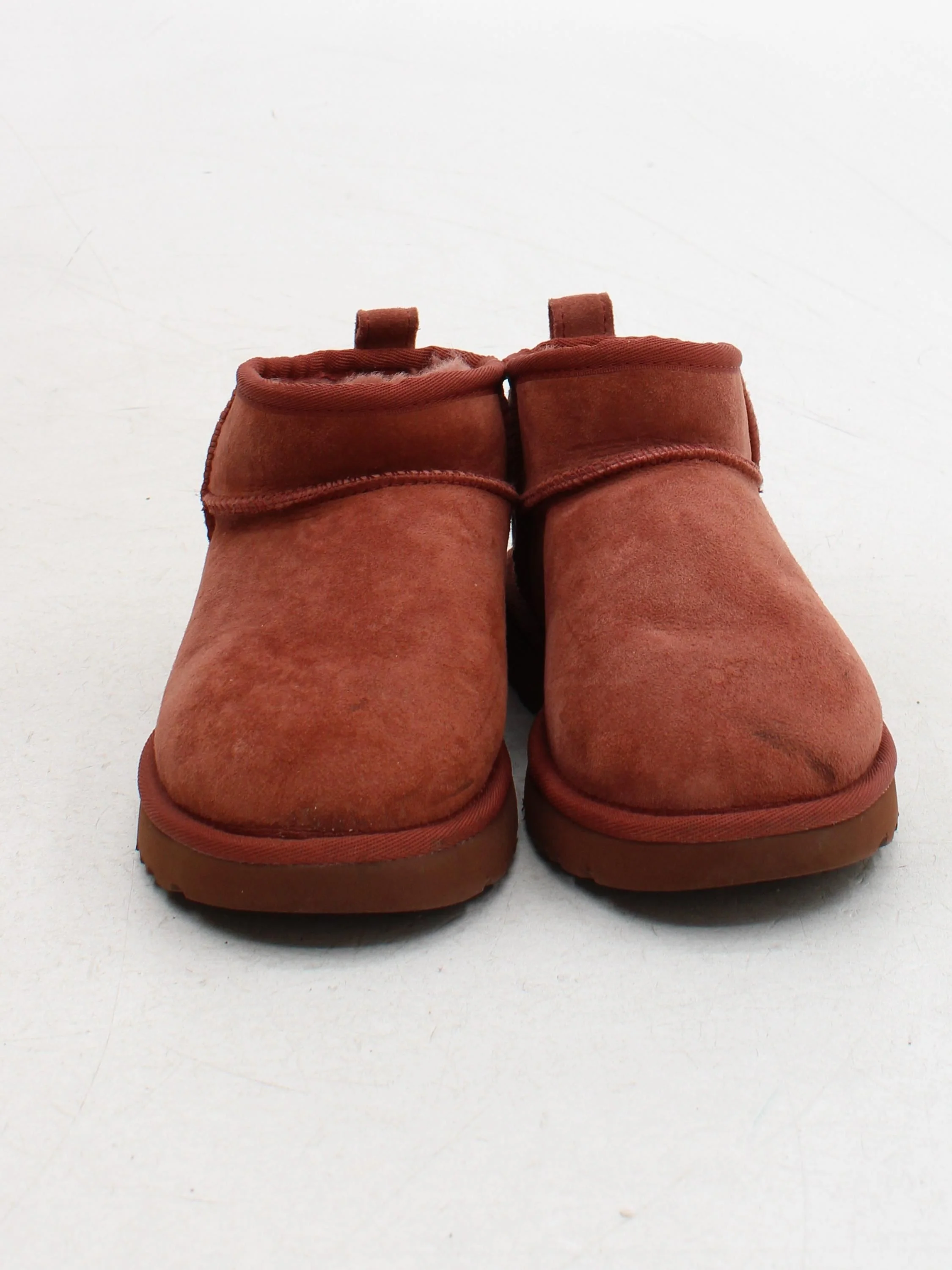 UGG Women's Boots UK 4 Tan Suede with Animal Fur Combat - Image 2