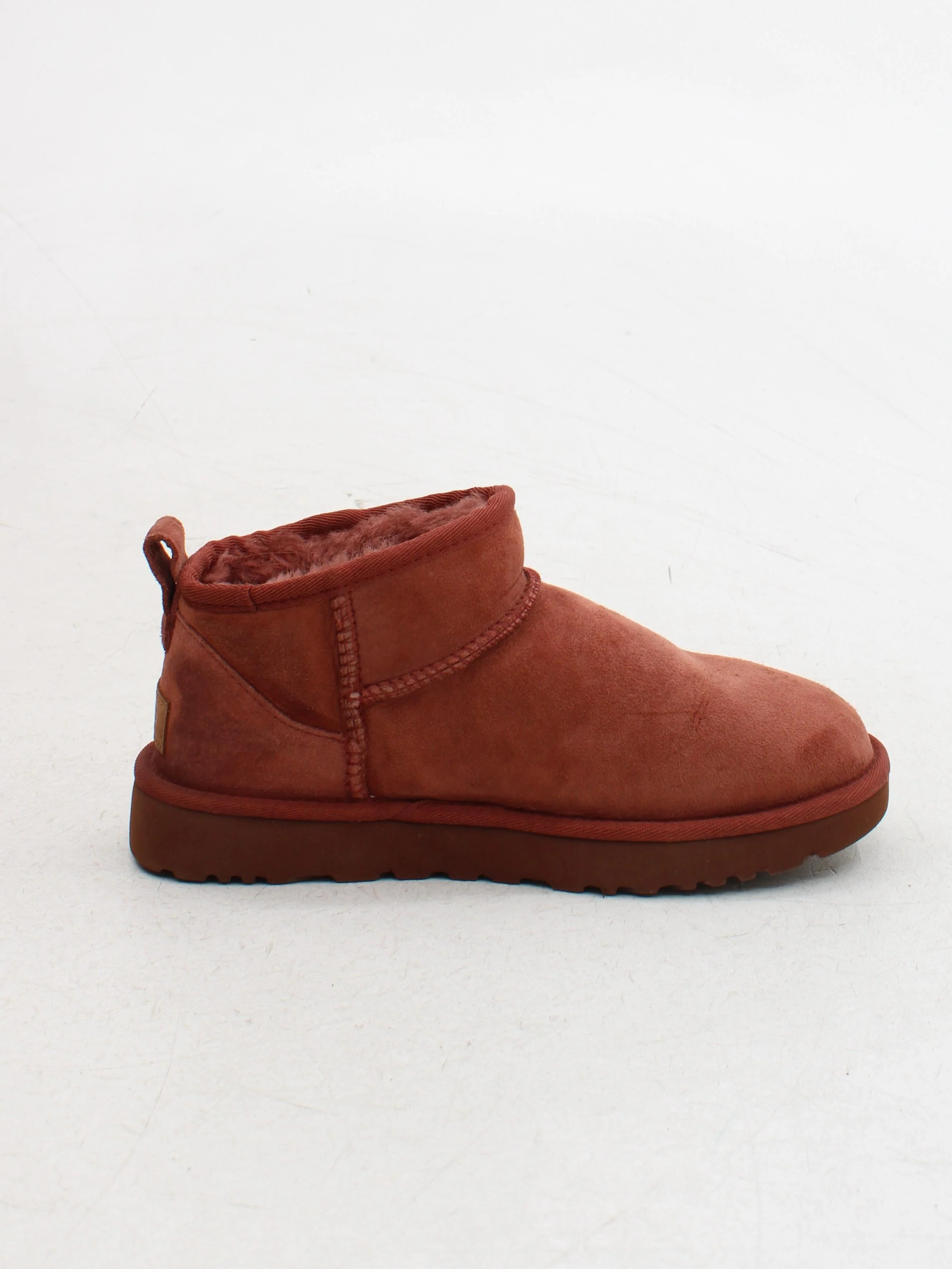 UGG Women's Boots UK 4 Tan Suede with Animal Fur Combat - Image 5