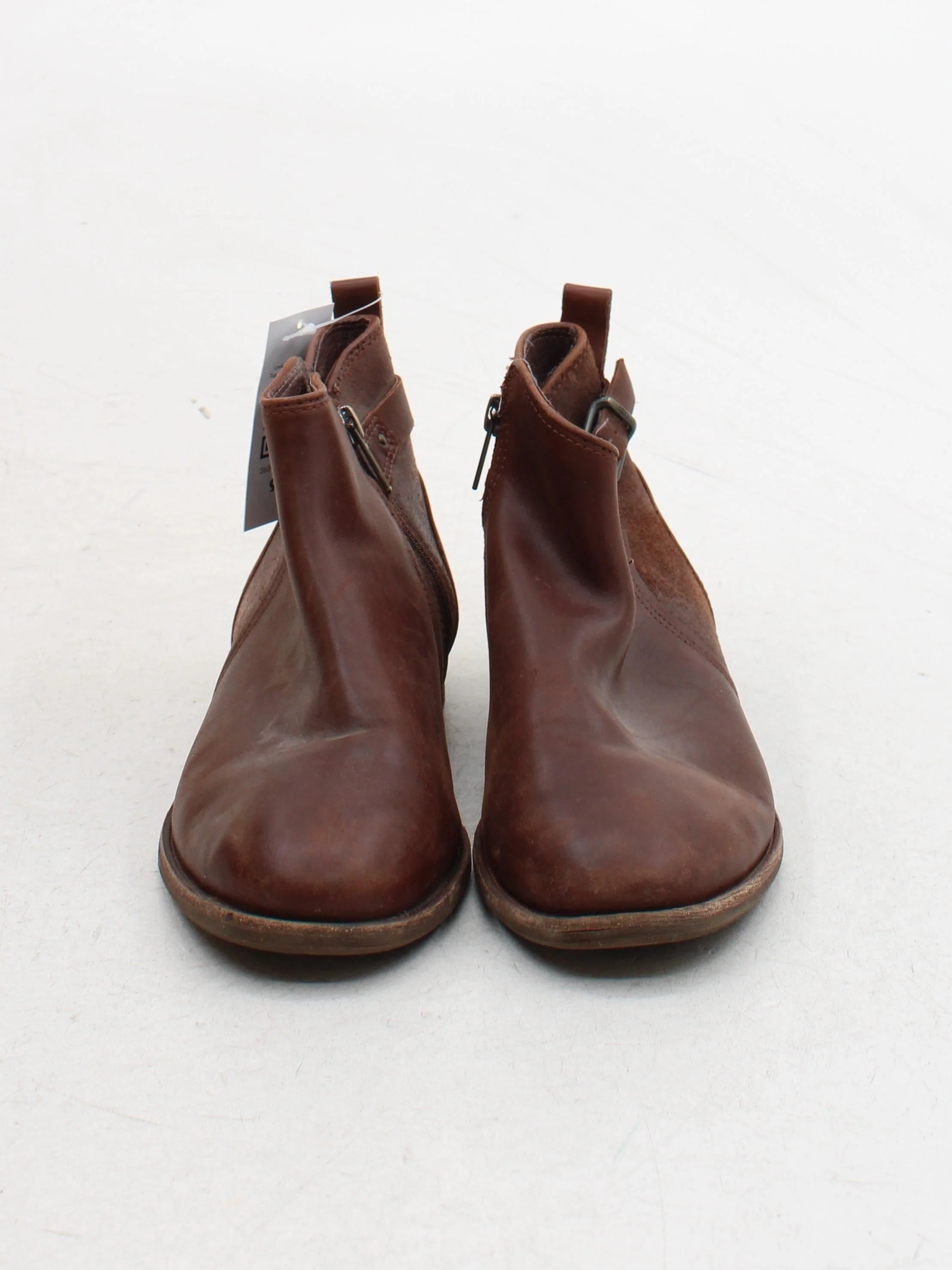 UGG Women's Boots UK 5 Brown Leather with Suede Chelsea - Image 2