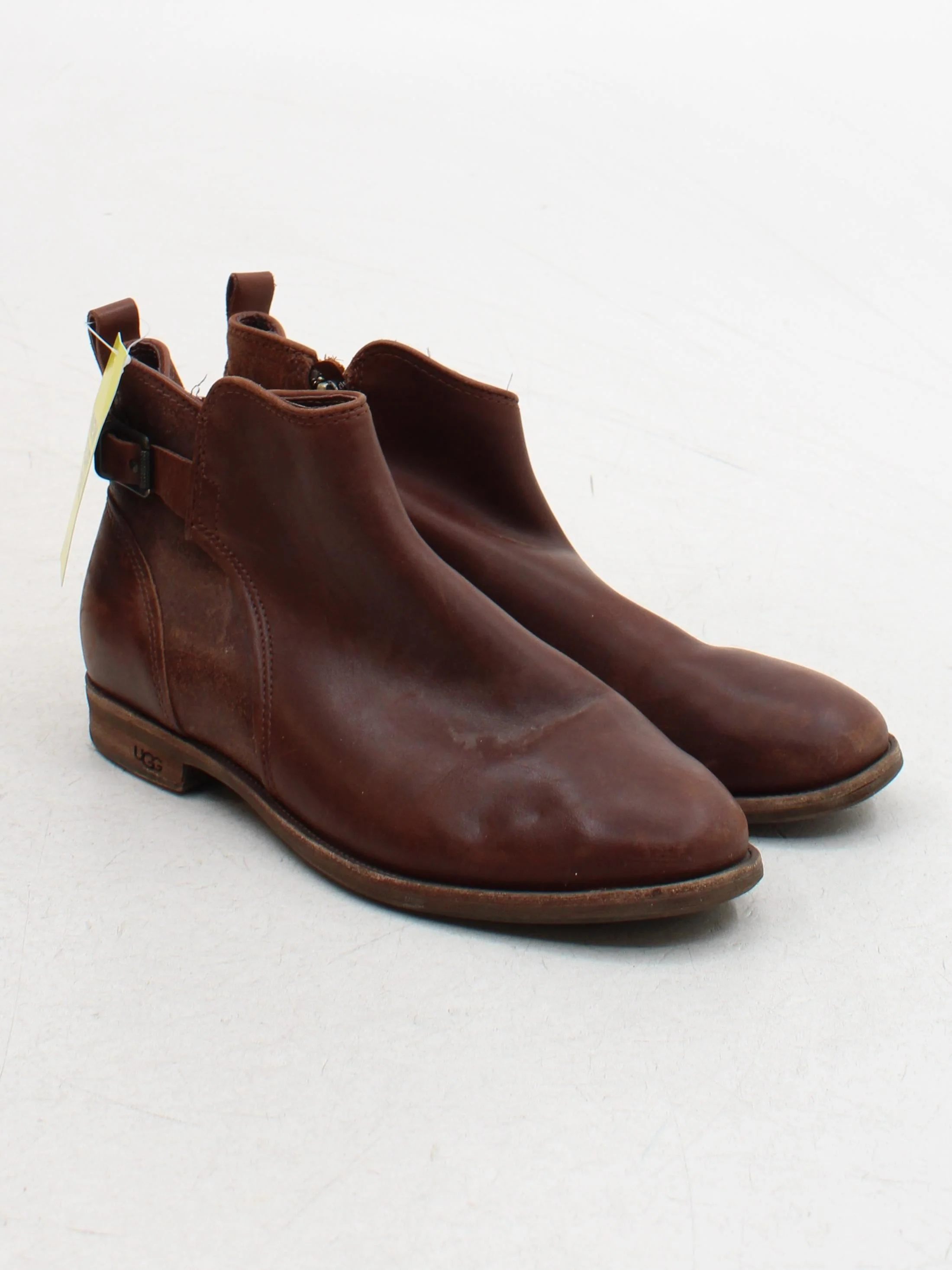 UGG Women's Boots UK 5 Brown Leather with Suede Chelsea - Image 4