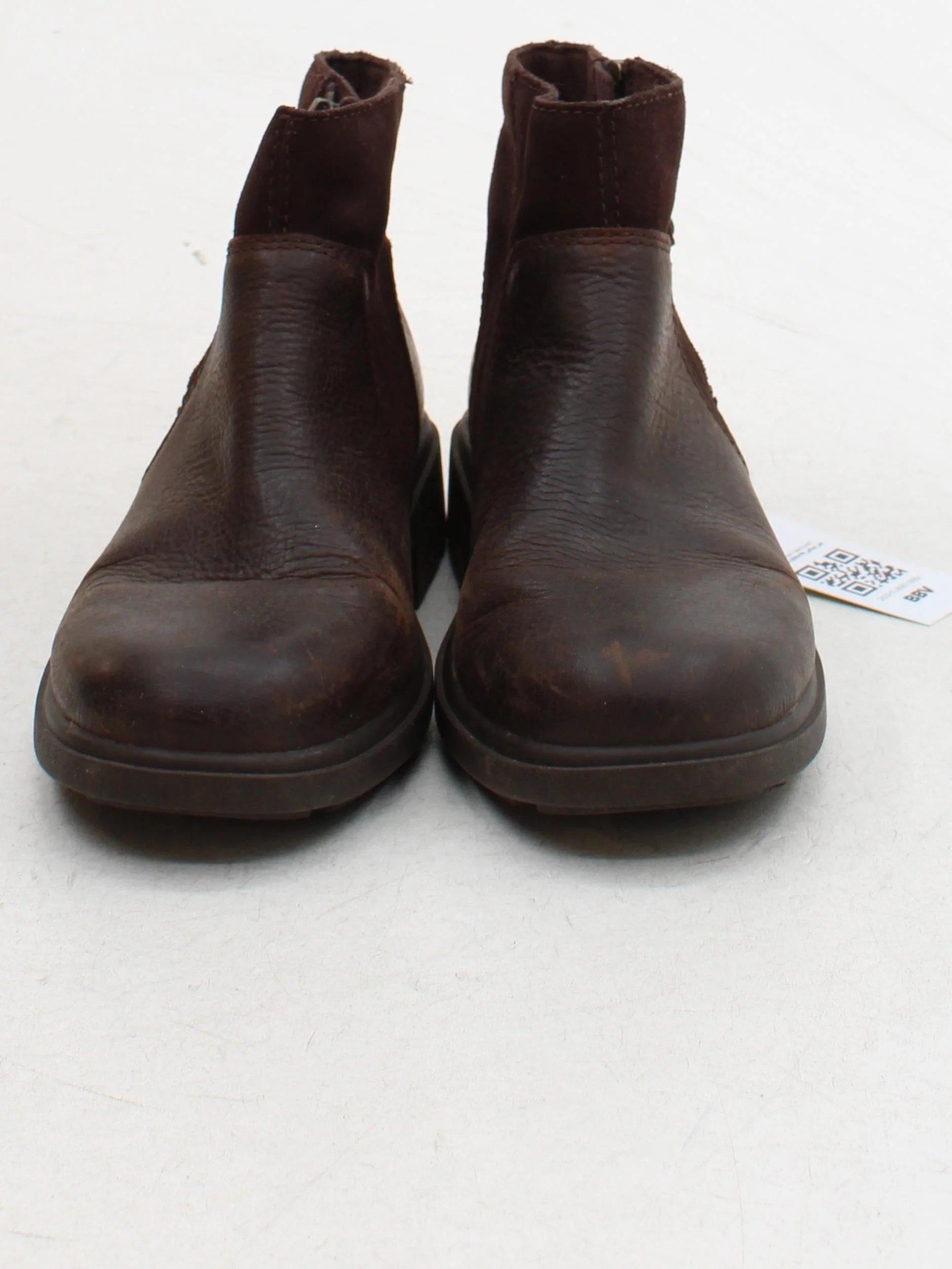 UGG Women's Boots UK 5 Brown Leather with Suede Combat - Image 2