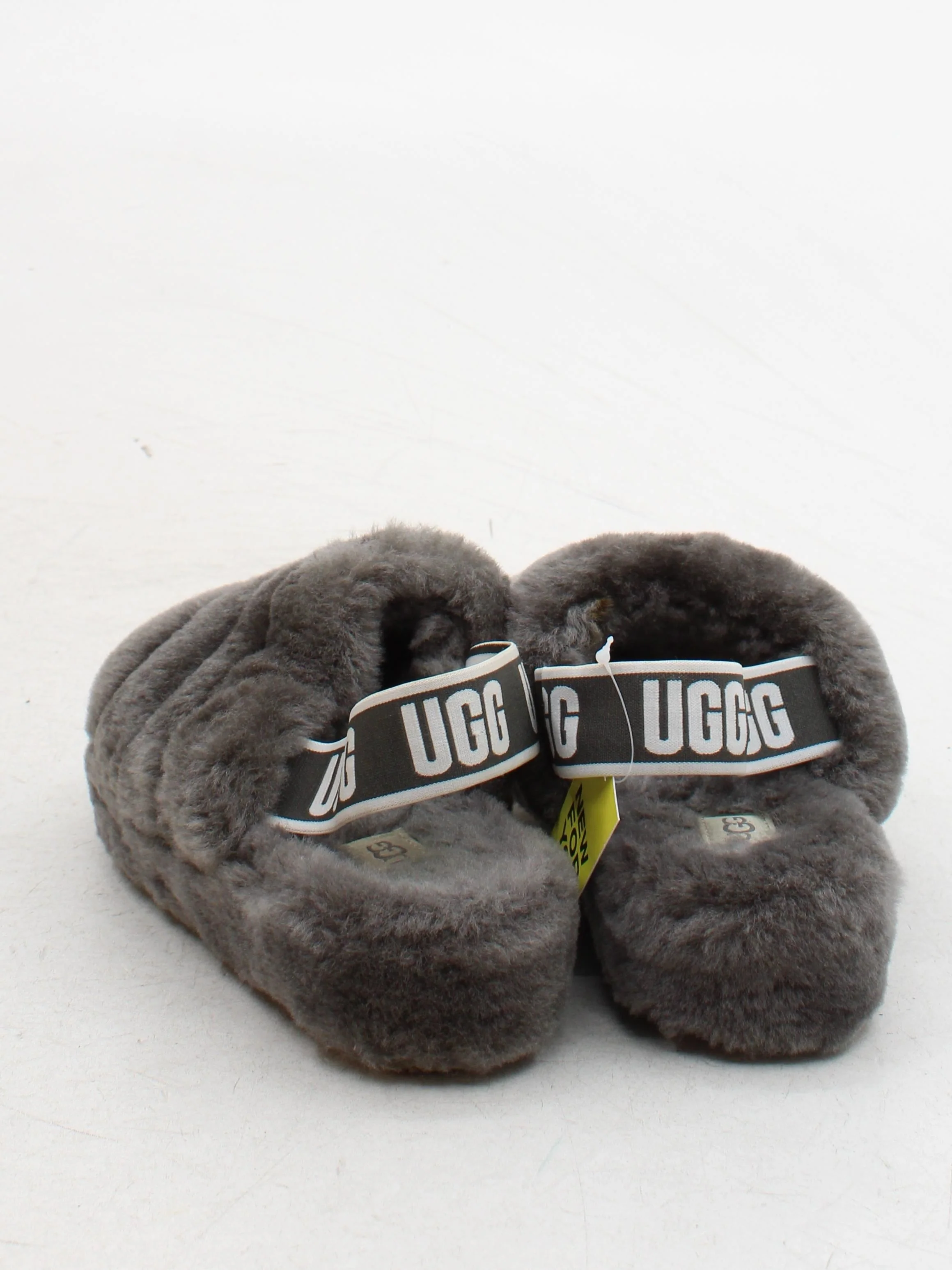 UGG Women's Sandals UK 5 Grey 100% Animal Fur Slider - Image 3