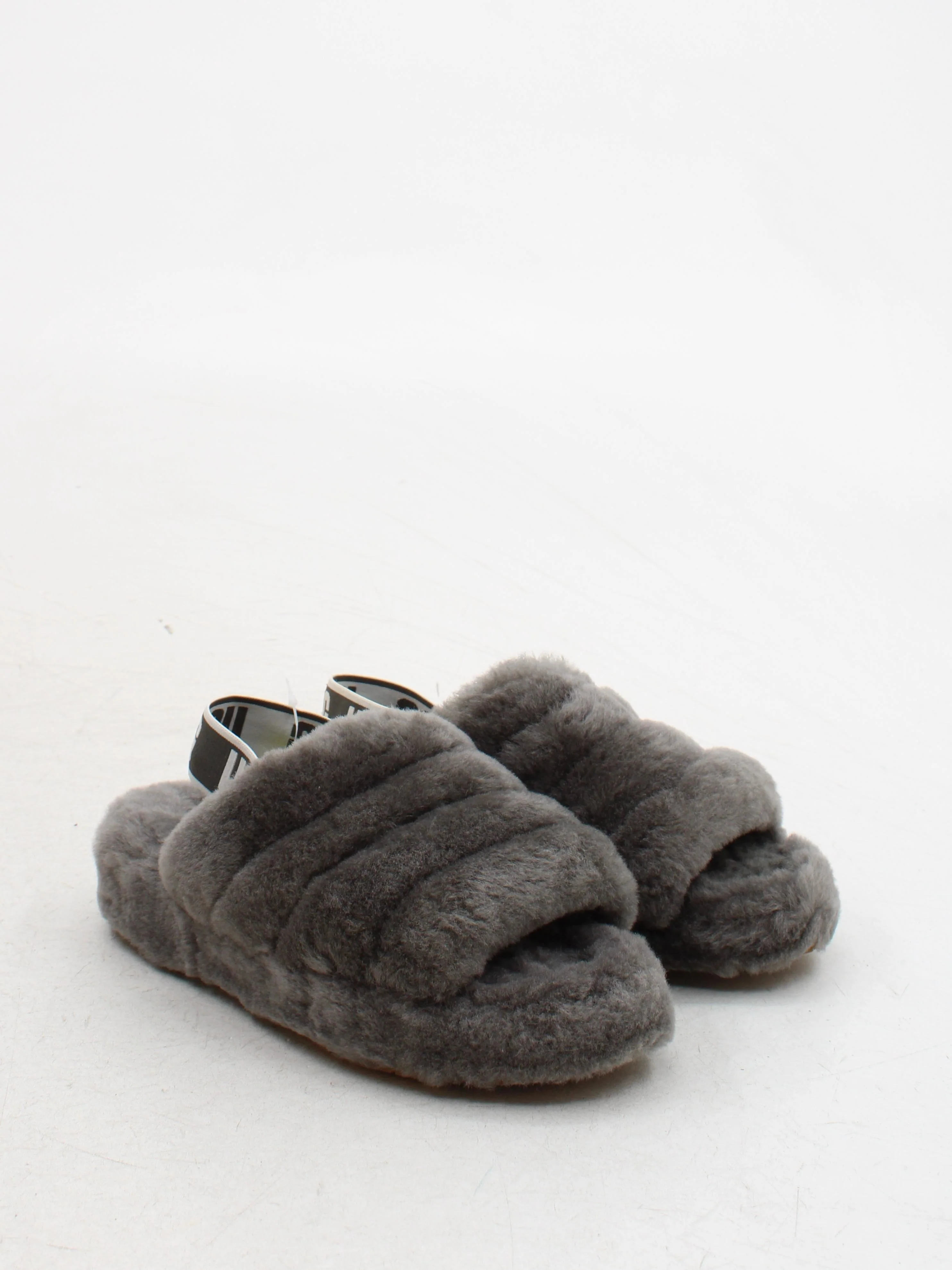 UGG Women's Sandals UK 5 Grey 100% Animal Fur Slider - Image 4