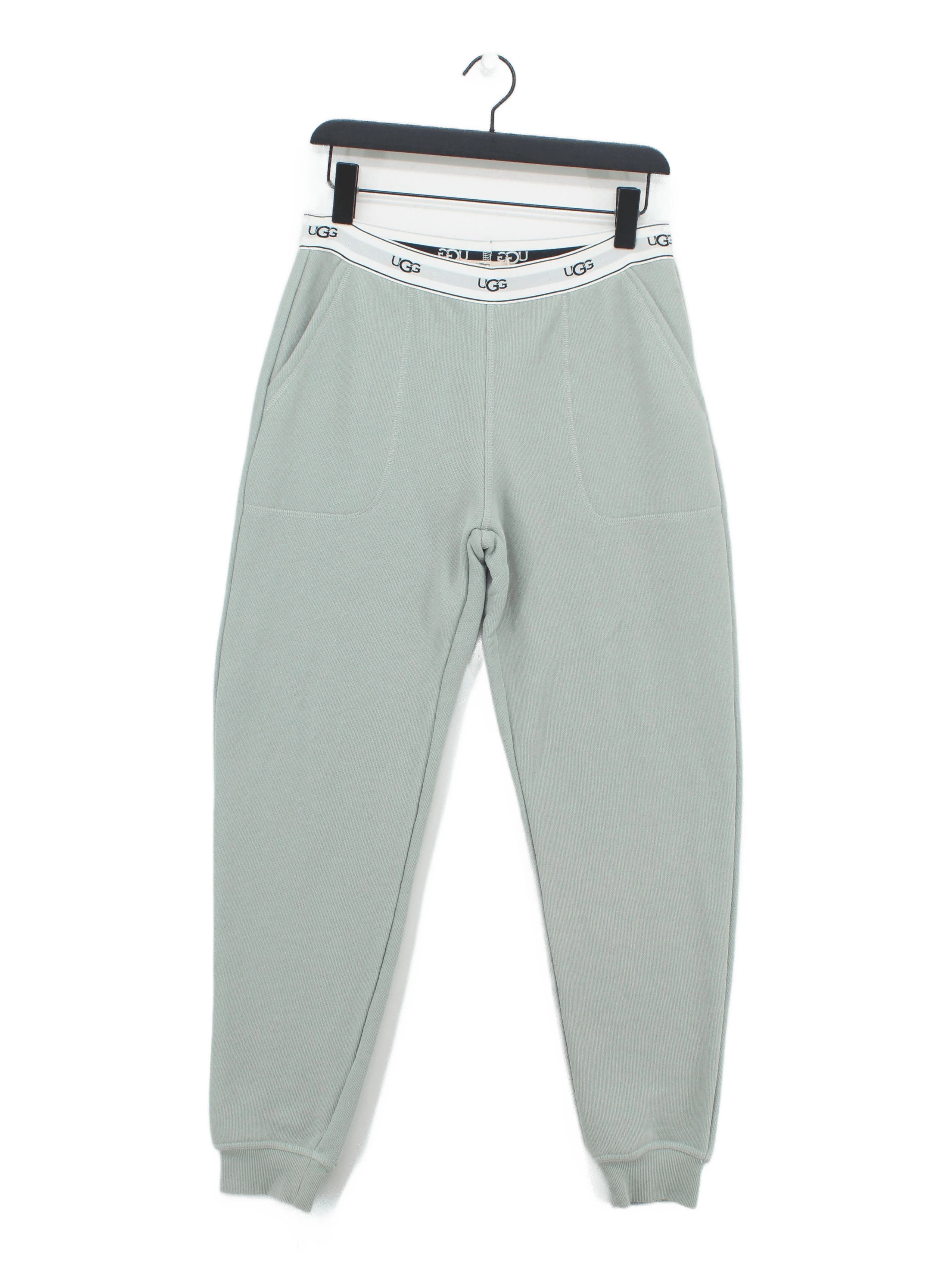 UGG Women's Sports Bottoms S Green Cotton with Polyester, Elastane Sweatpants