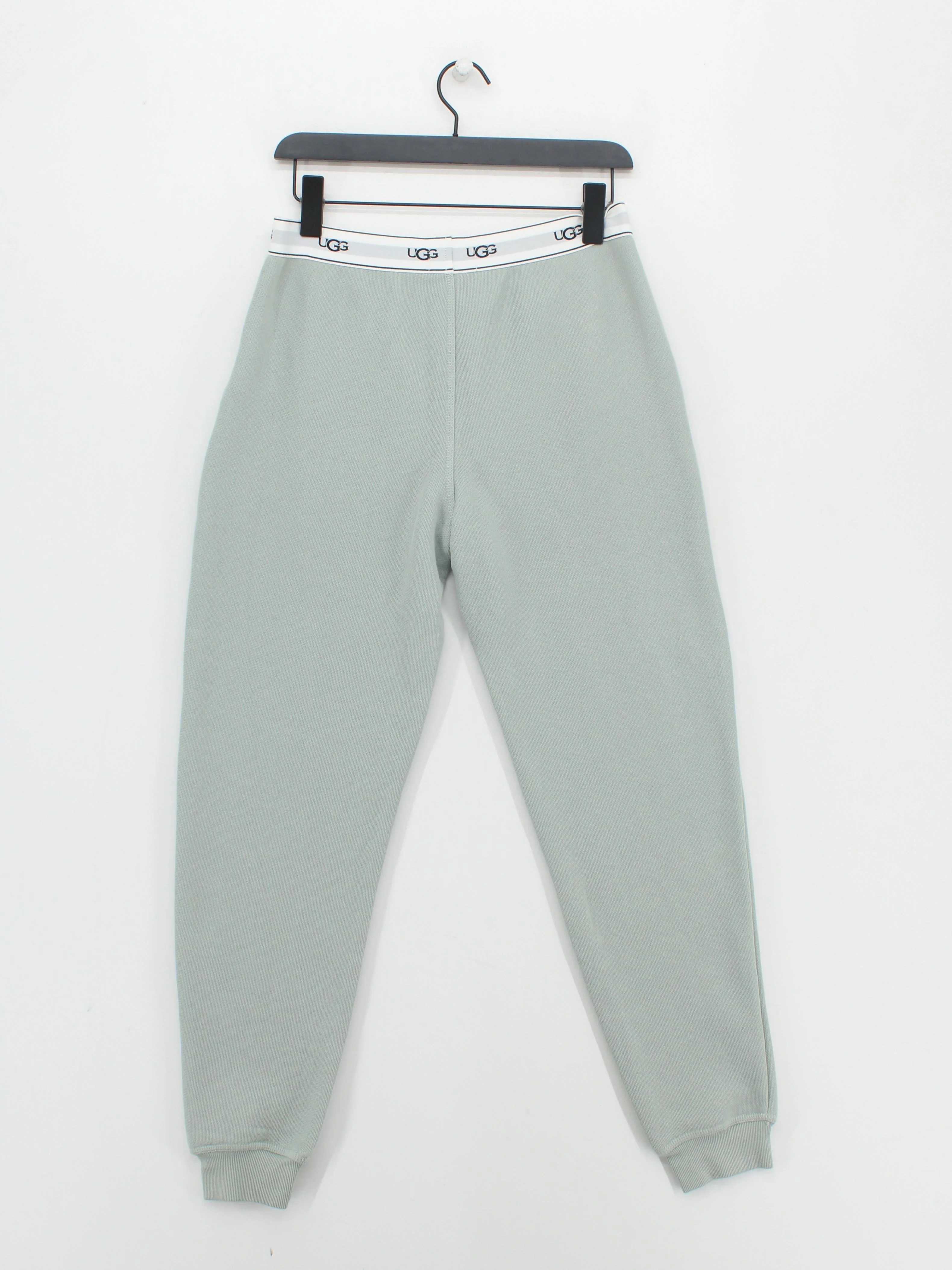 UGG Women's Sports Bottoms S Green Cotton with Polyester, Elastane Sweatpants - Image 2