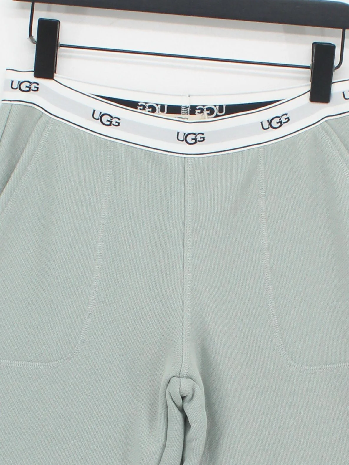UGG Women's Sports Bottoms S Green Cotton with Polyester, Elastane Sweatpants - Image 3
