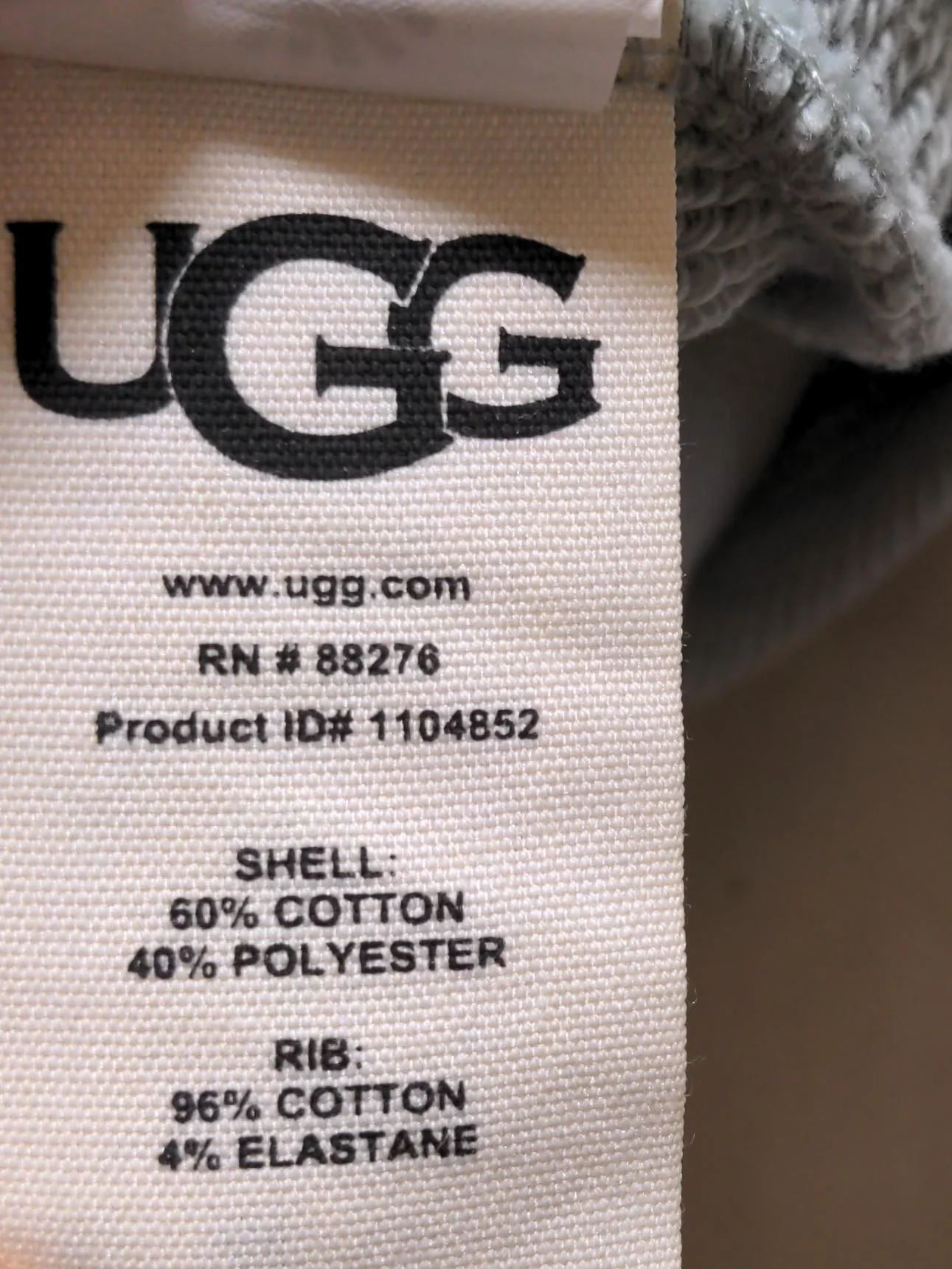 UGG Women's Sports Bottoms S Green Cotton with Polyester, Elastane Sweatpants - Image 6