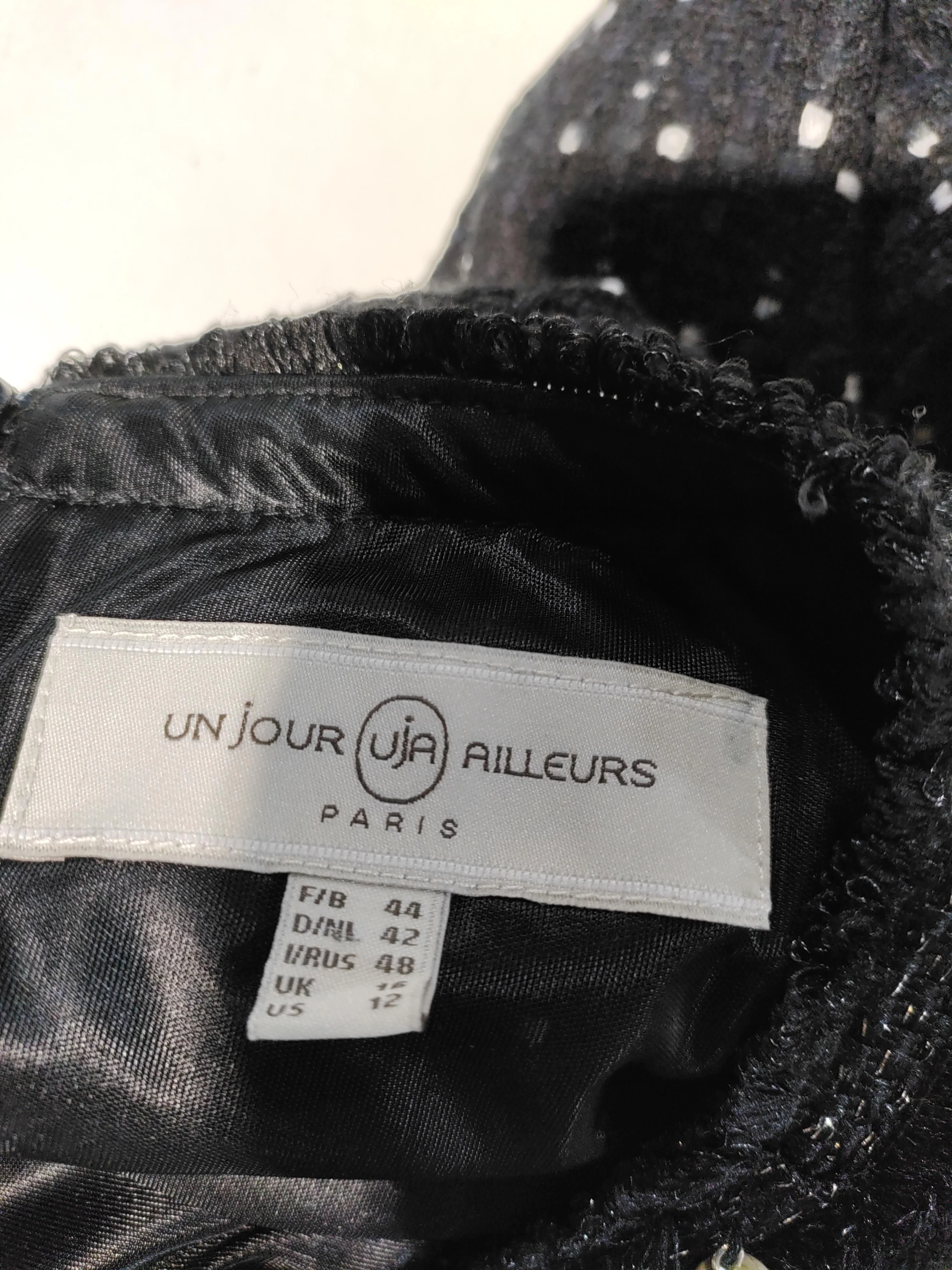 Un Jour Ailleurs Mini Dress UK12 in Black - Image 5