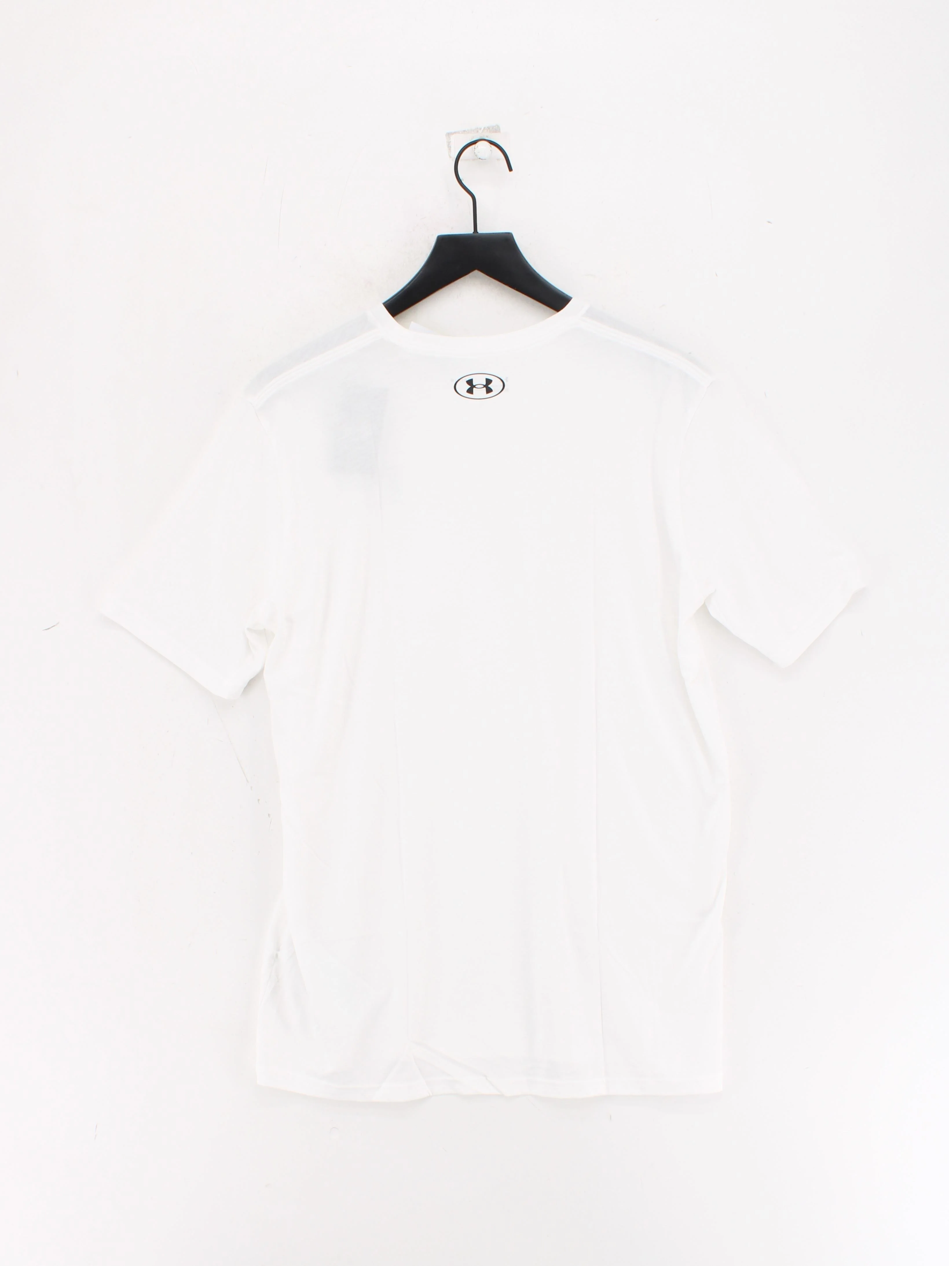 Under Armour Men's T-Shirt L White Cotton with Polyester Basic New with tags - Image 2