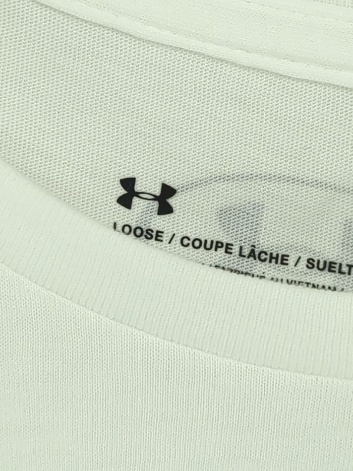Under Armour Men's T-Shirt L White Cotton with Polyester Basic New with tags - Image 5