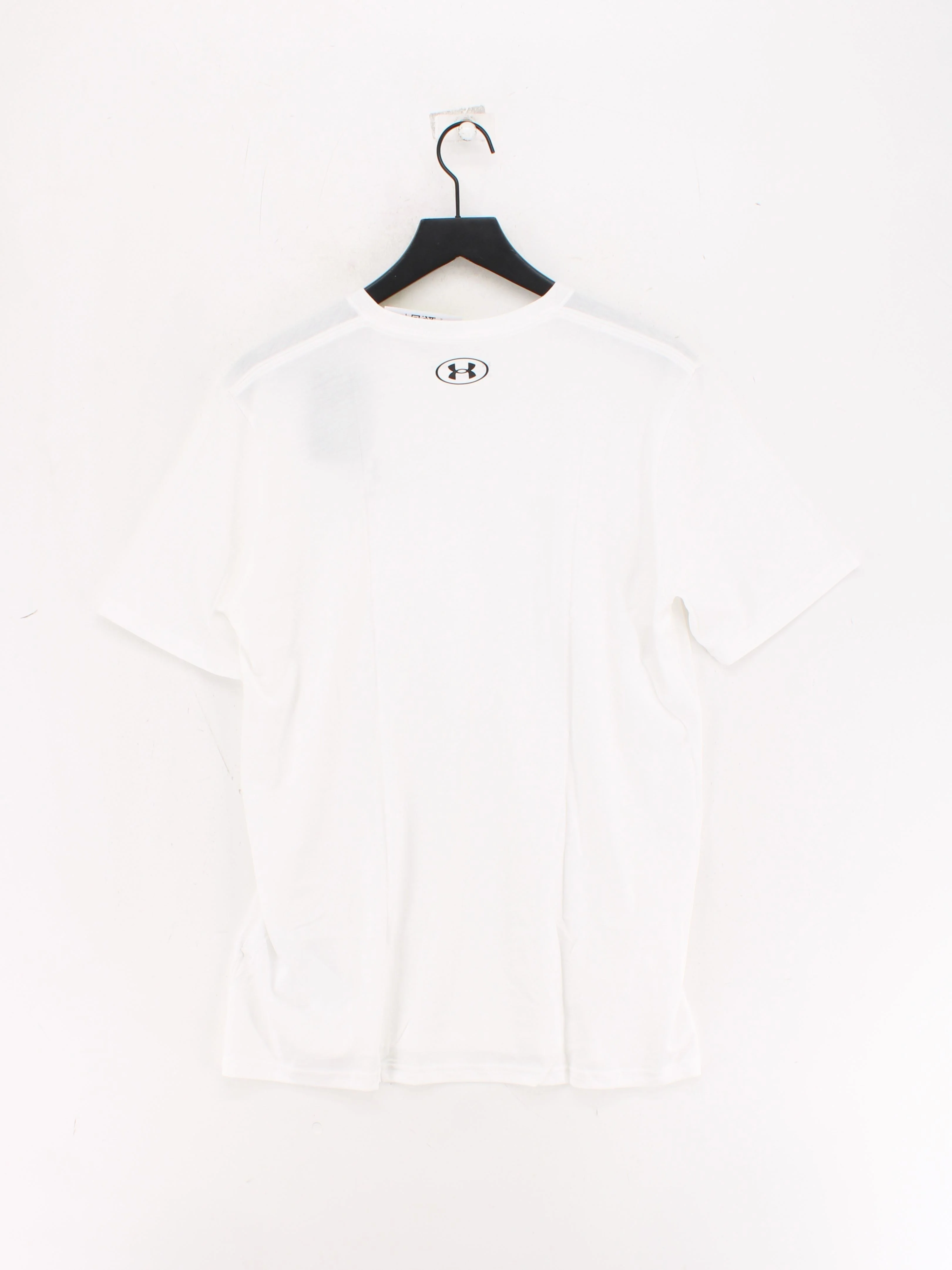 Under Armour Men's T-Shirt L White Cotton with Polyester Basic New with tags - Image 2