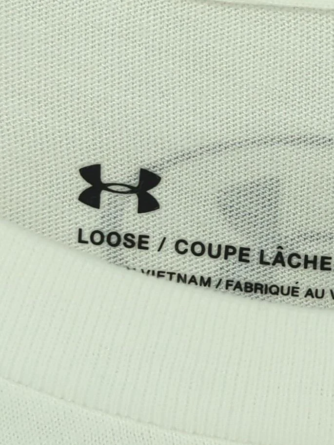 Under Armour Men's T-Shirt L White Cotton with Polyester Basic New with tags - Image 5