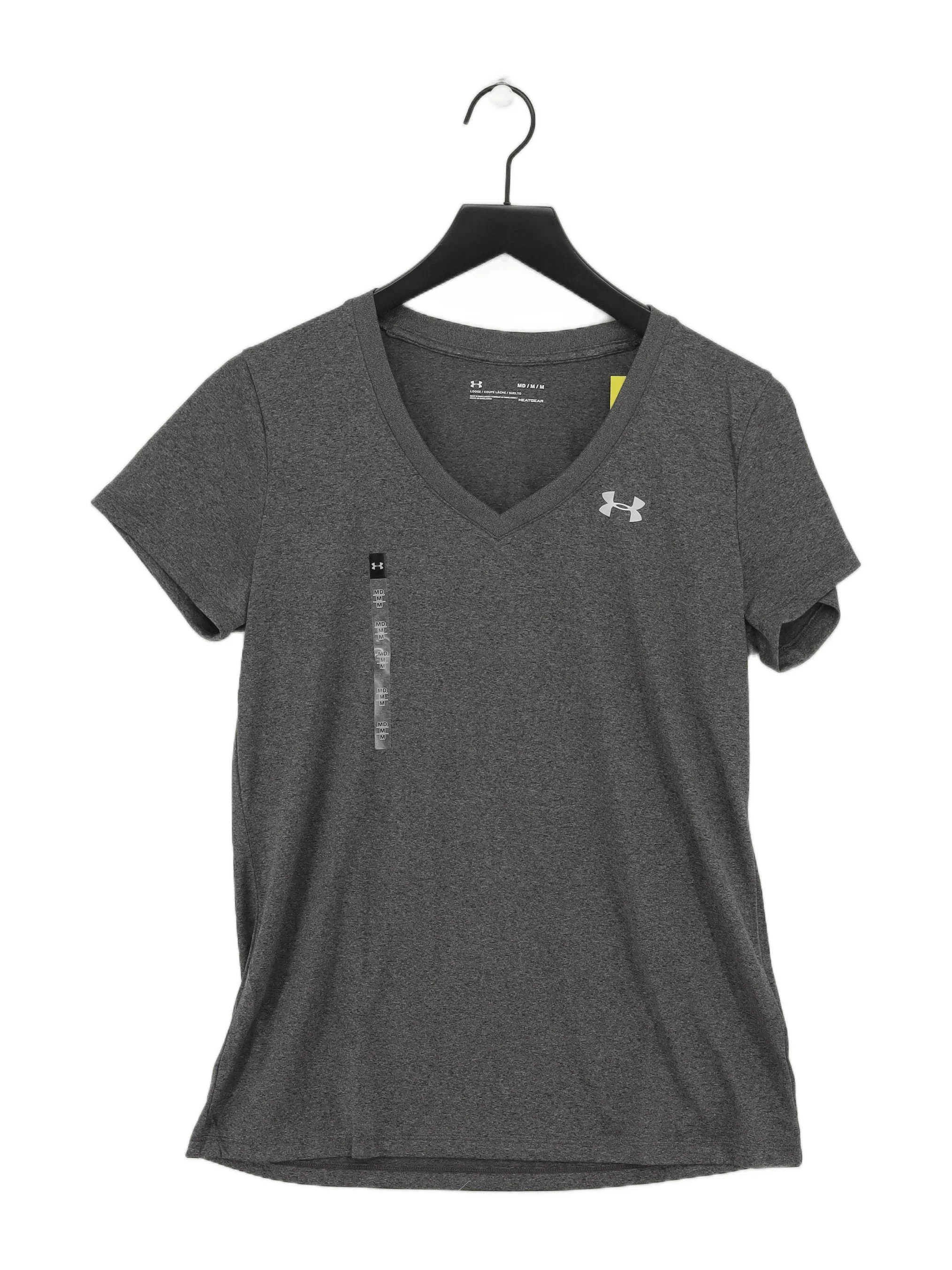 Under Armour Women's T-Shirt M Grey 100% Polyester Basic New with tags
