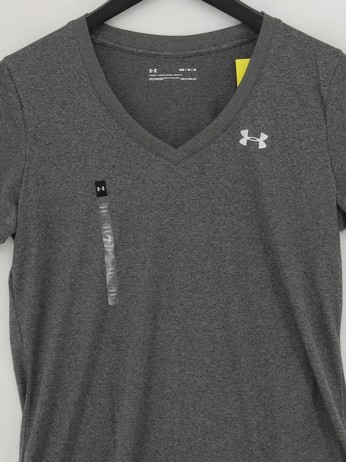 Under Armour Women's T-Shirt M Grey 100% Polyester Basic New with tags - Image 3