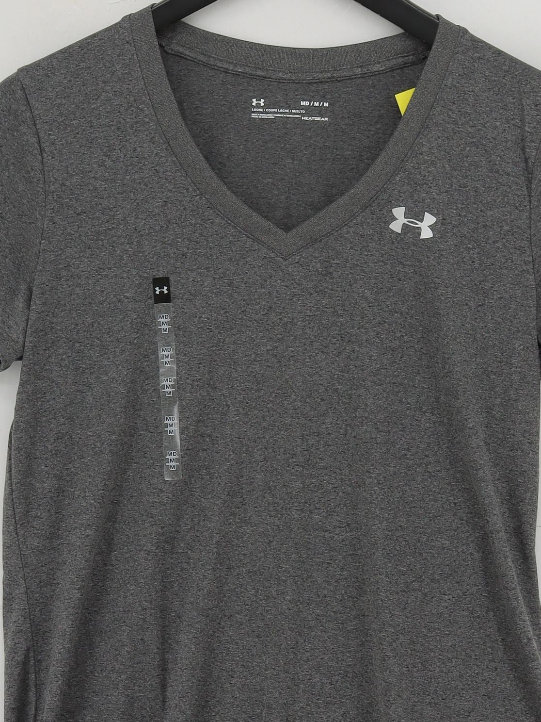 Under Armour Women's T-Shirt M Grey 100% Polyester Basic New with tags - Image 3