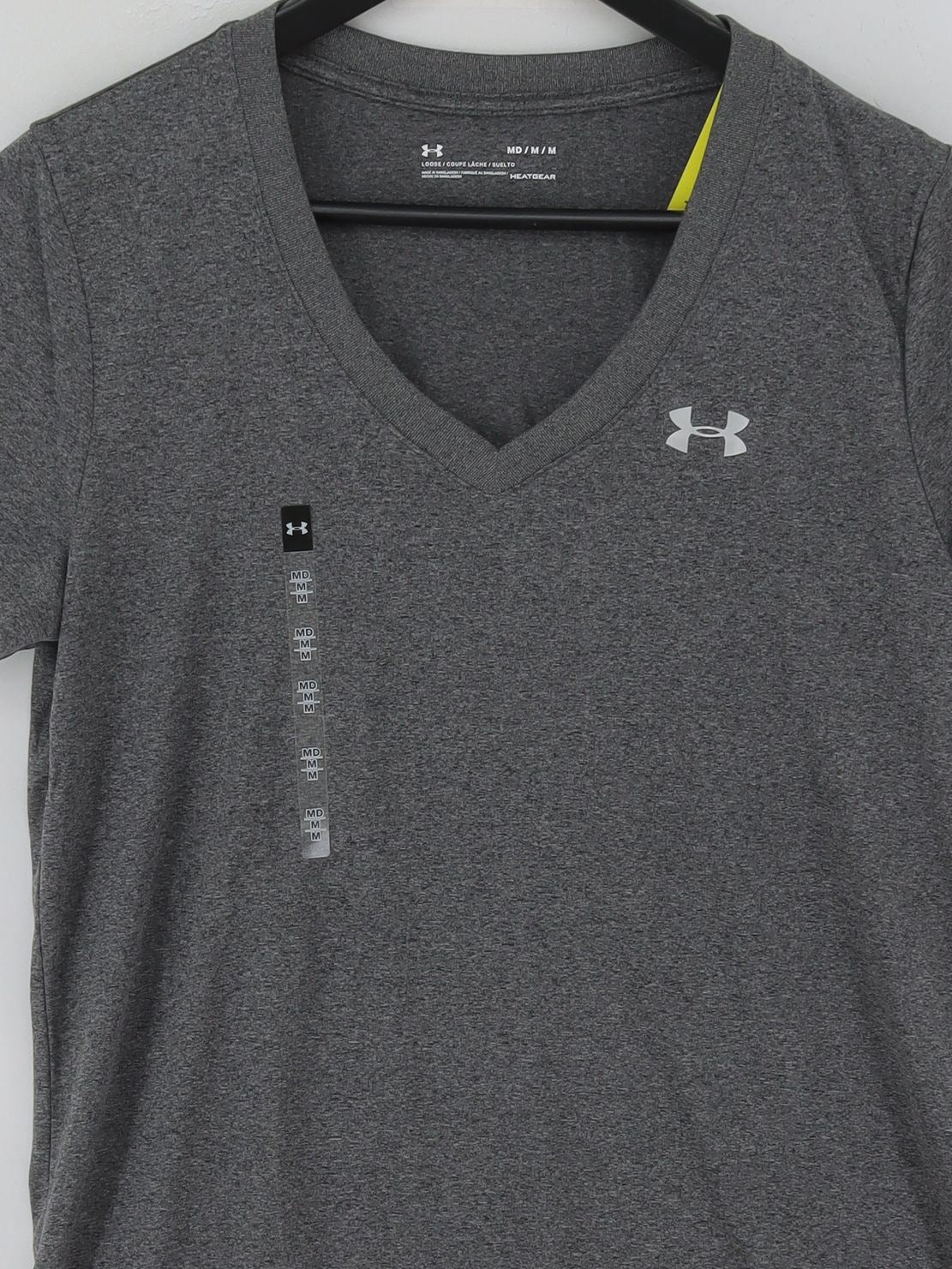 Under Armour Women's T-Shirt M Grey 100% Polyester Basic New with tags - Image 3