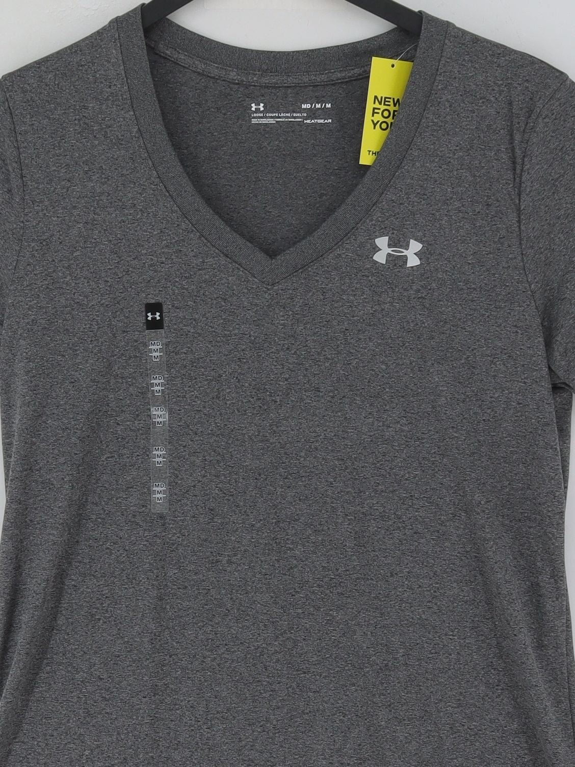 Under Armour Women's T-Shirt M Grey 100% Polyester Basic New with tags - Image 3