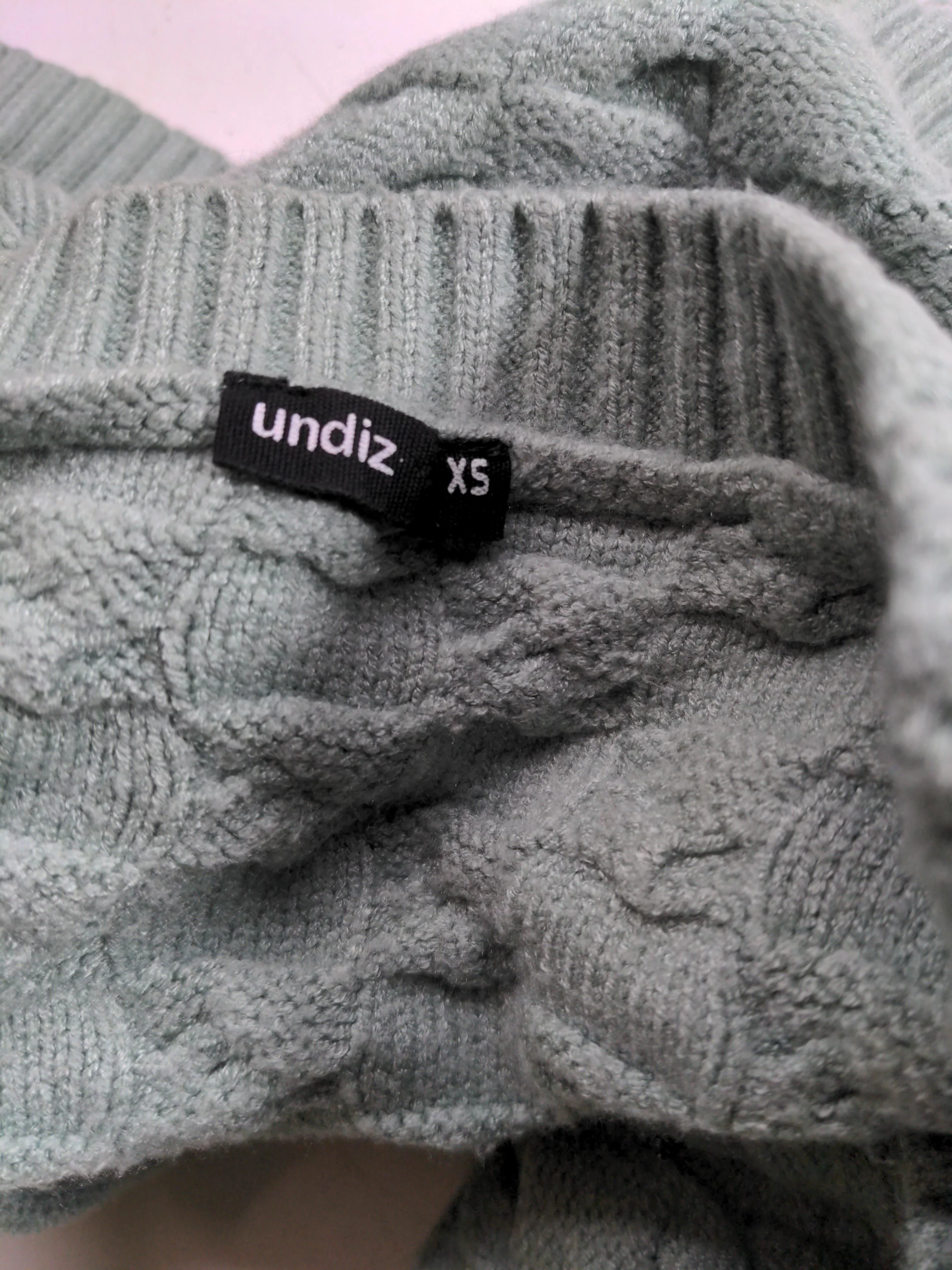 Undiz Women's Cardigan XS Green Viscose with Polyester, Polyamide Cardigan - Image 5