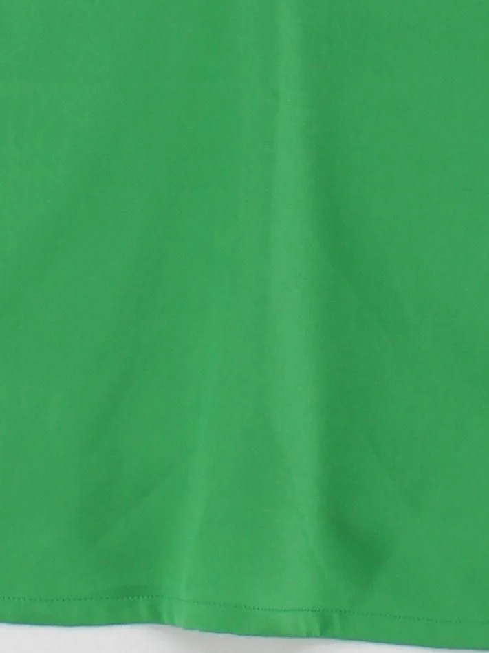 Unfolded Women's T-Shirt S Green 100% Polyester Sleeveless V-Neck Basic - Image 4