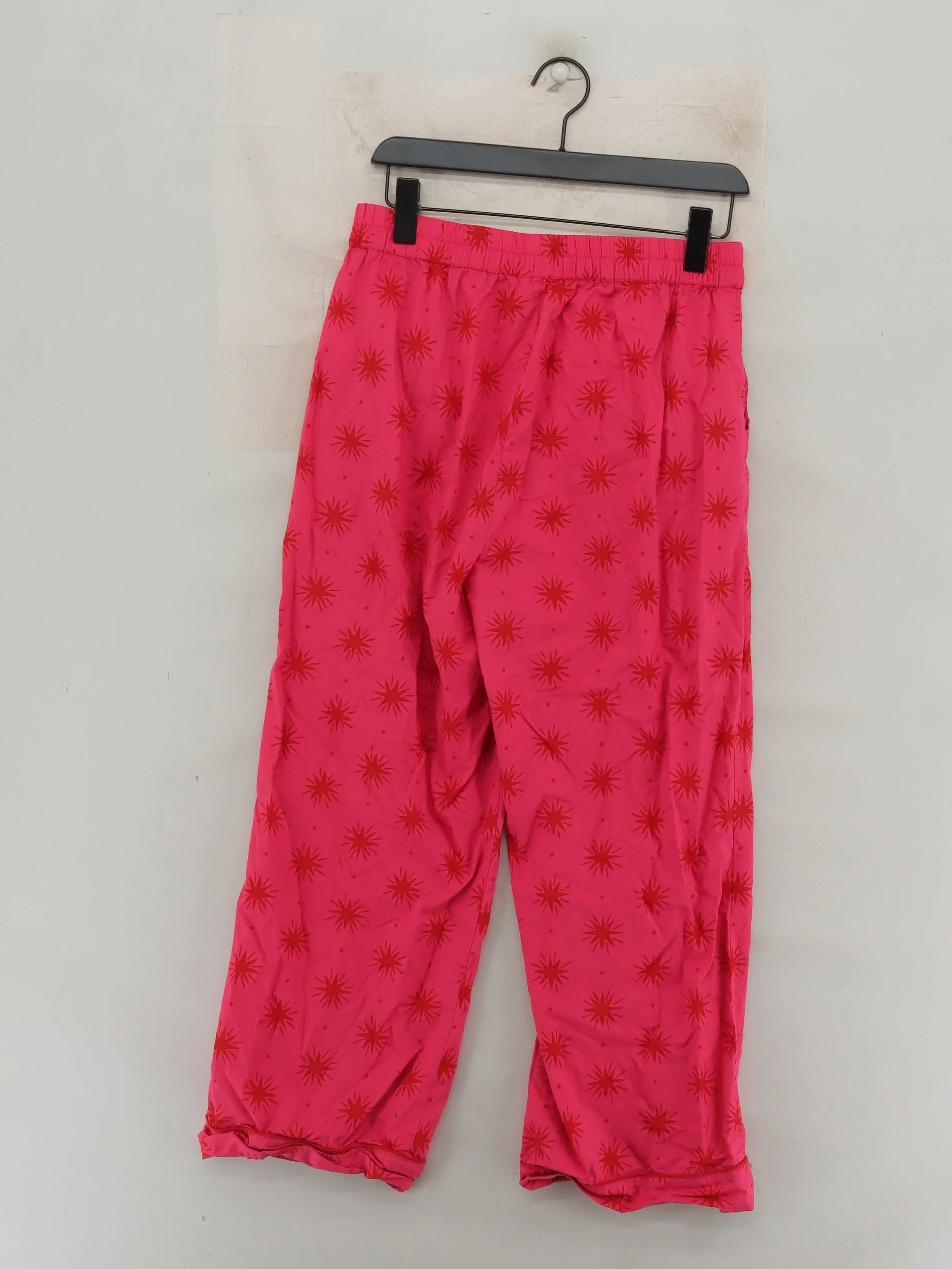 Unfolded Women's Trousers UK 14 Pink 100% Cotton Straight Capri - Image 2