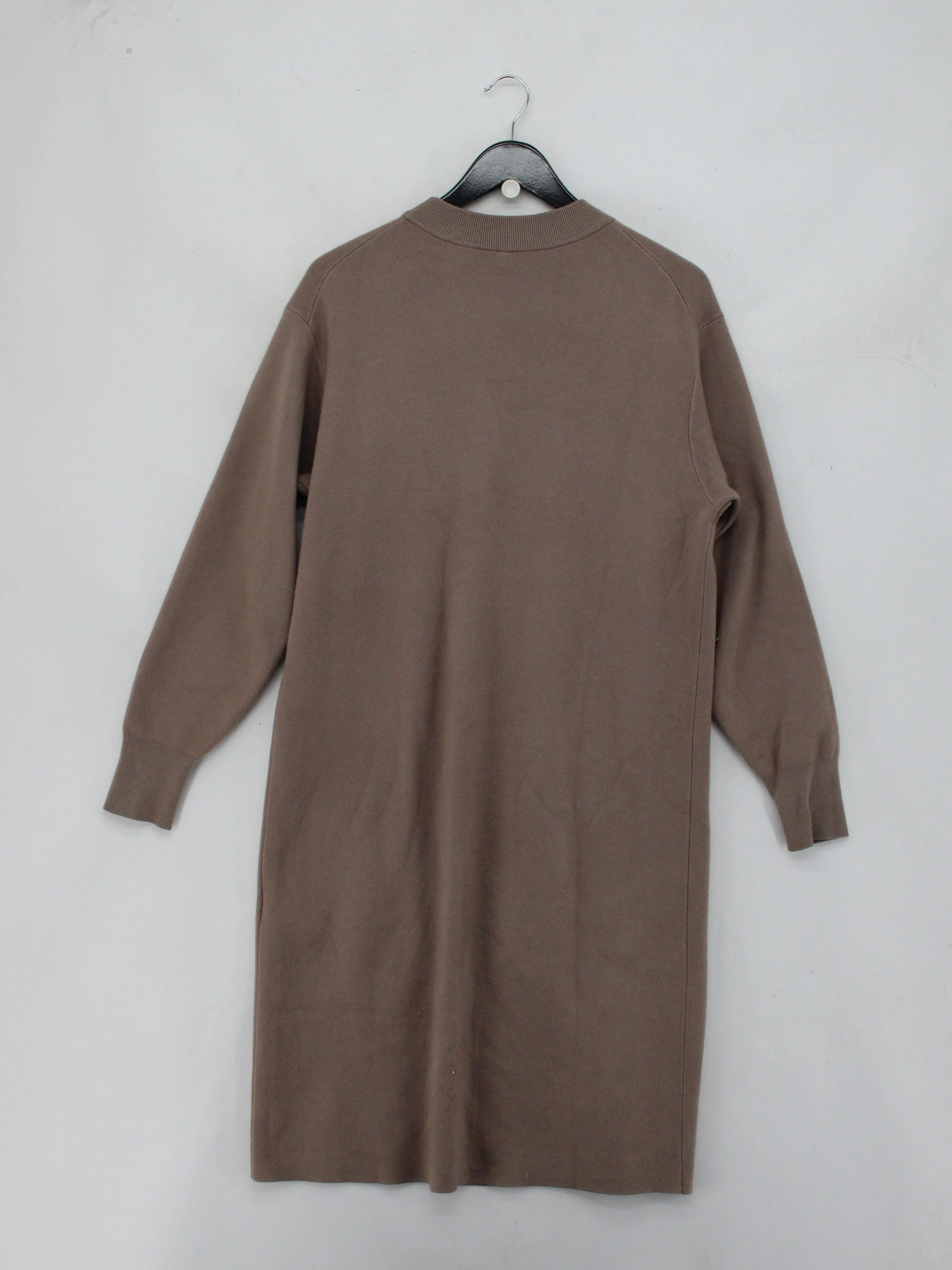 Uniqlo Jumper Midi Dress UK10 in Brown - Image 2