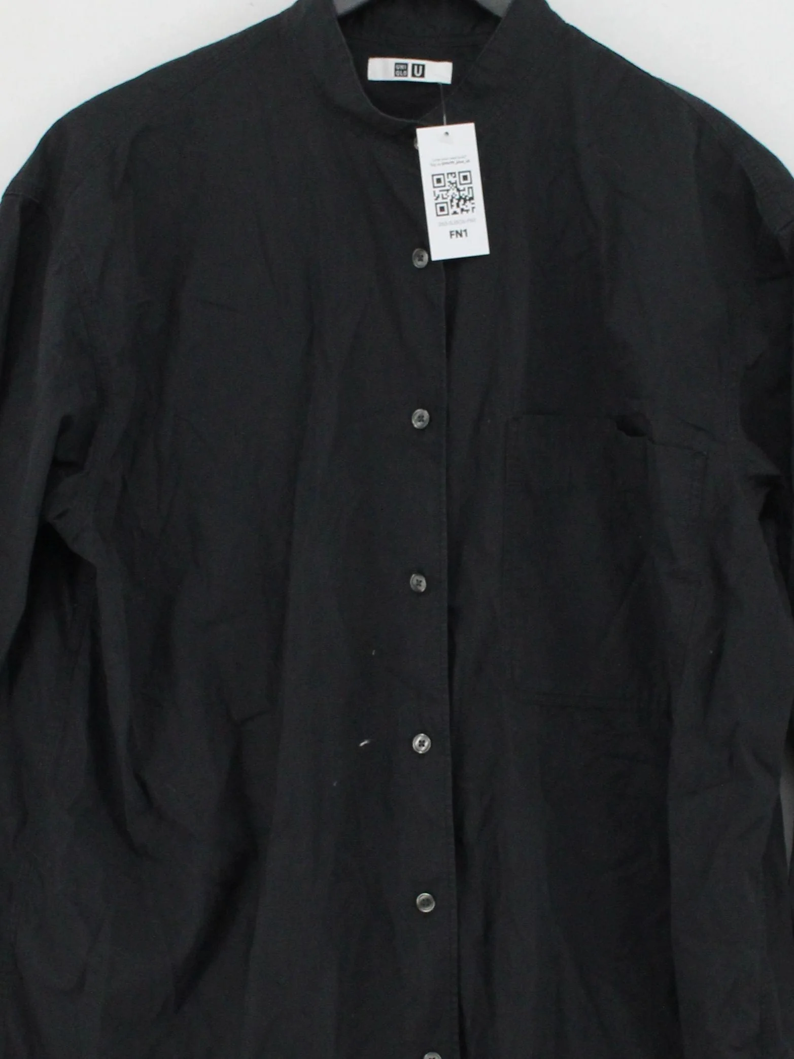 Uniqlo & Lemaire Men's Shirt XS Black 100% Cotton Basic - Image 3