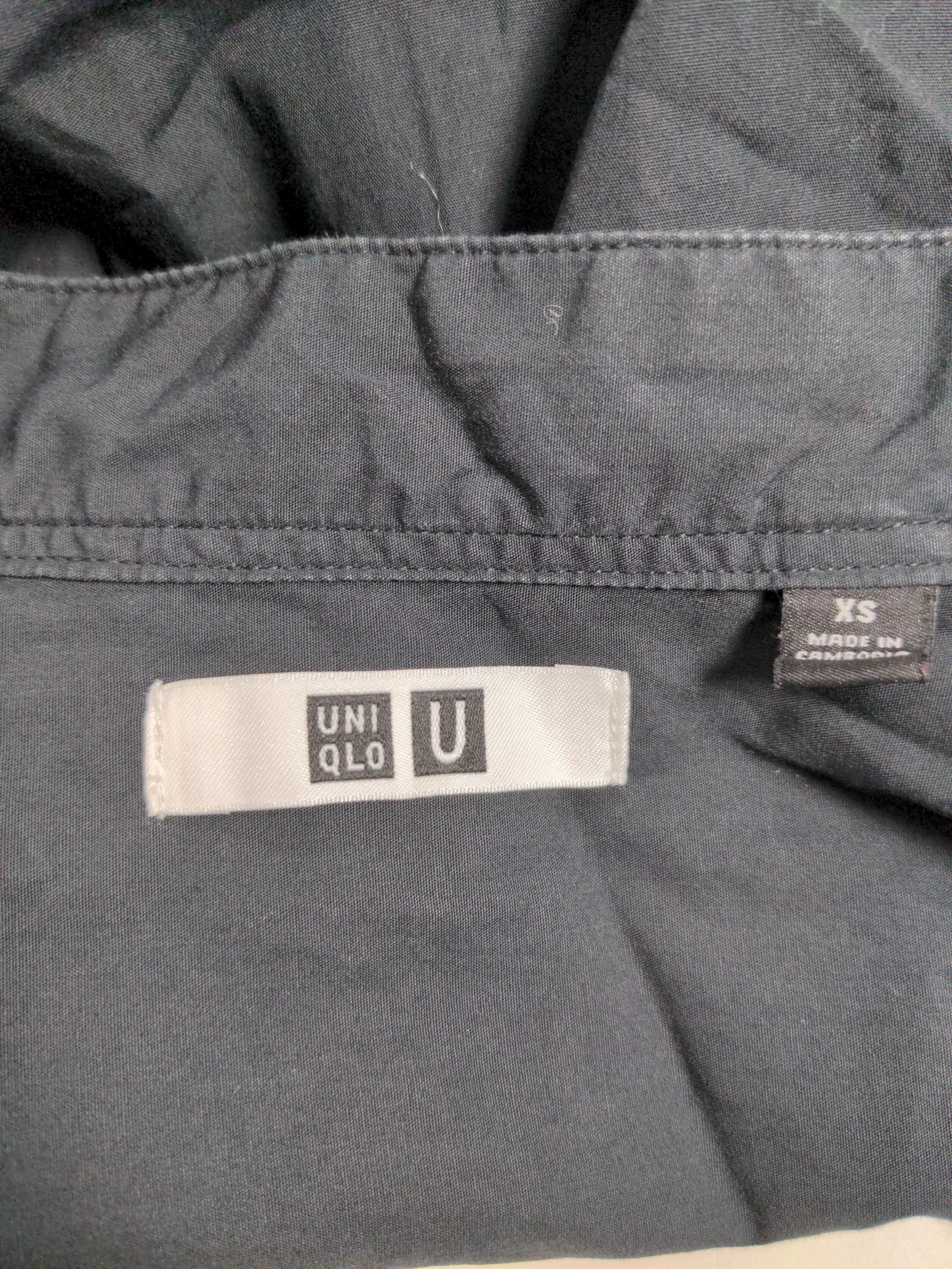 Uniqlo & Lemaire Men's Shirt XS Black 100% Cotton Basic - Image 5