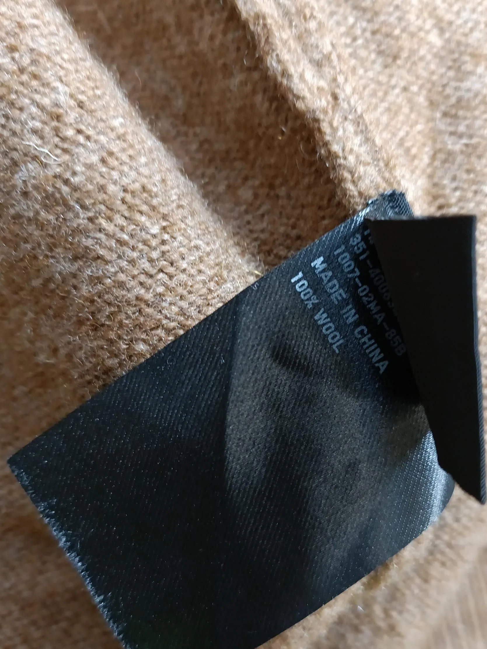 Uniqlo Men's Cardigan M Brown 100% Wool V-Neck Cardigan - Image 6
