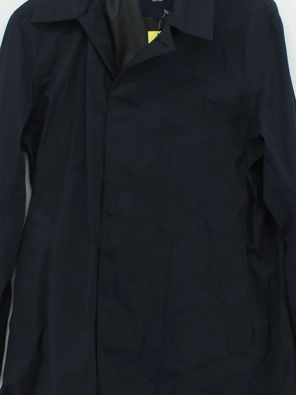 Uniqlo Men's Coat S Blue 100% Other Trench Coat - Image 3
