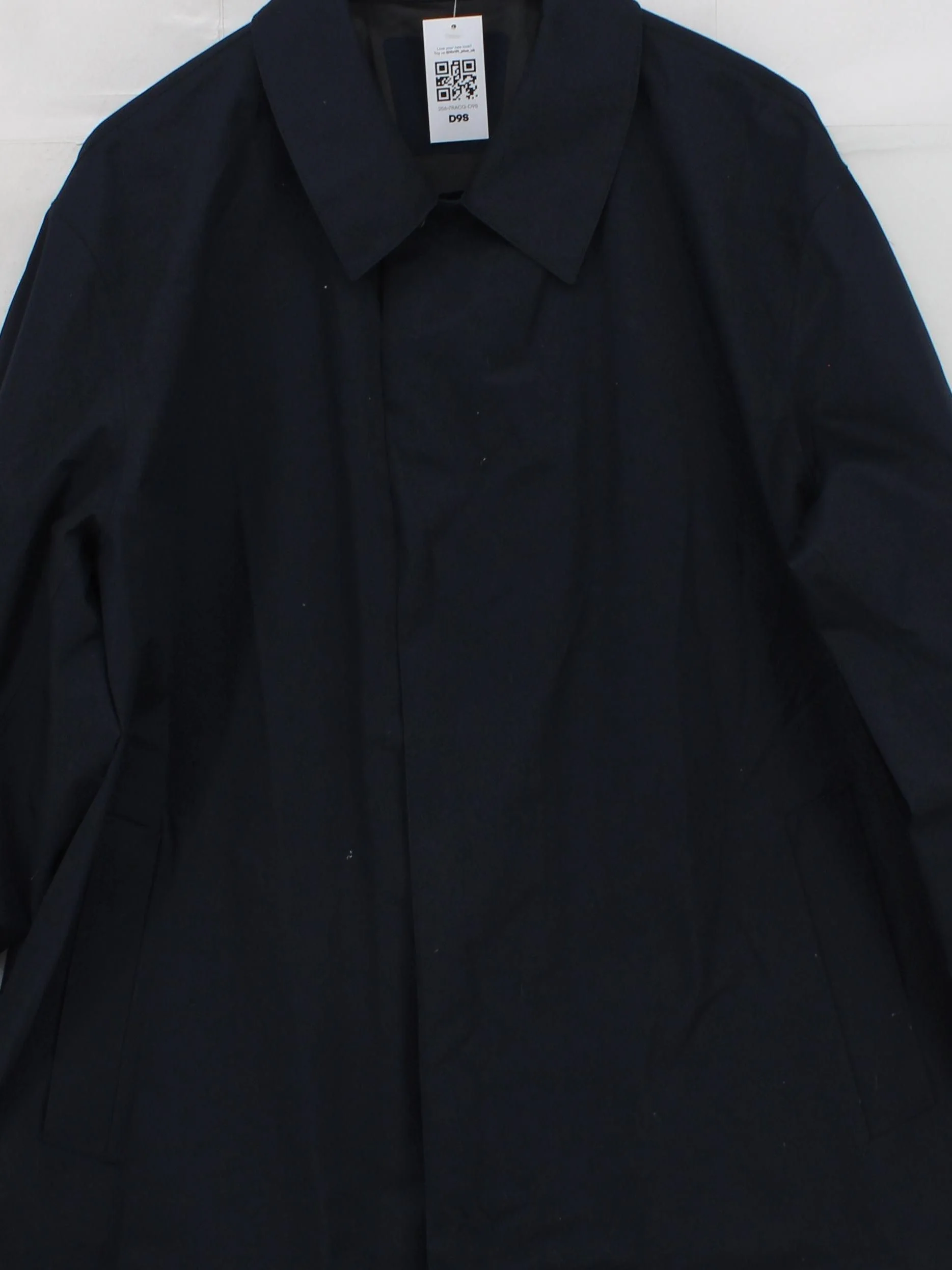 Uniqlo Men's Coat XL Blue Cotton with Polyester Trench Coat - Image 3