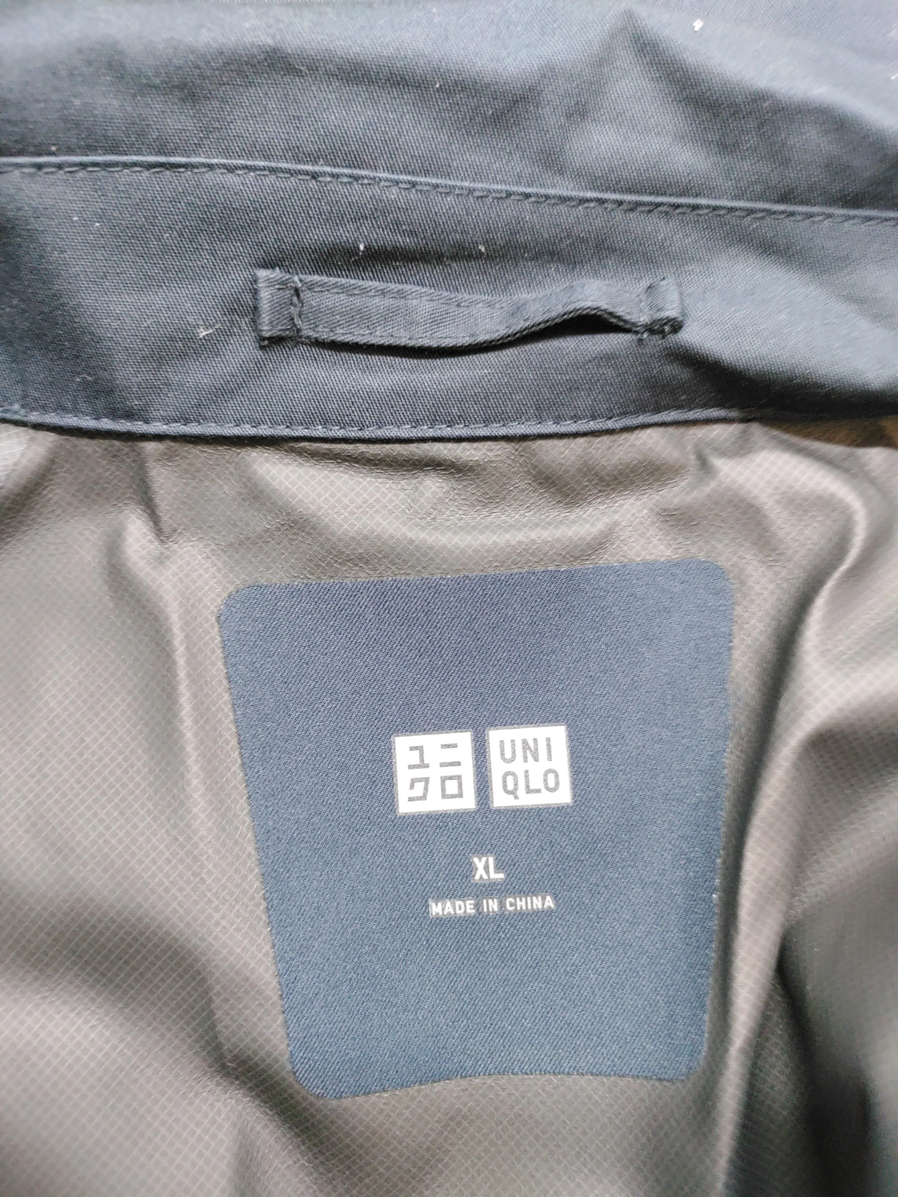 Uniqlo Men's Coat XL Blue Cotton with Polyester Trench Coat - Image 5
