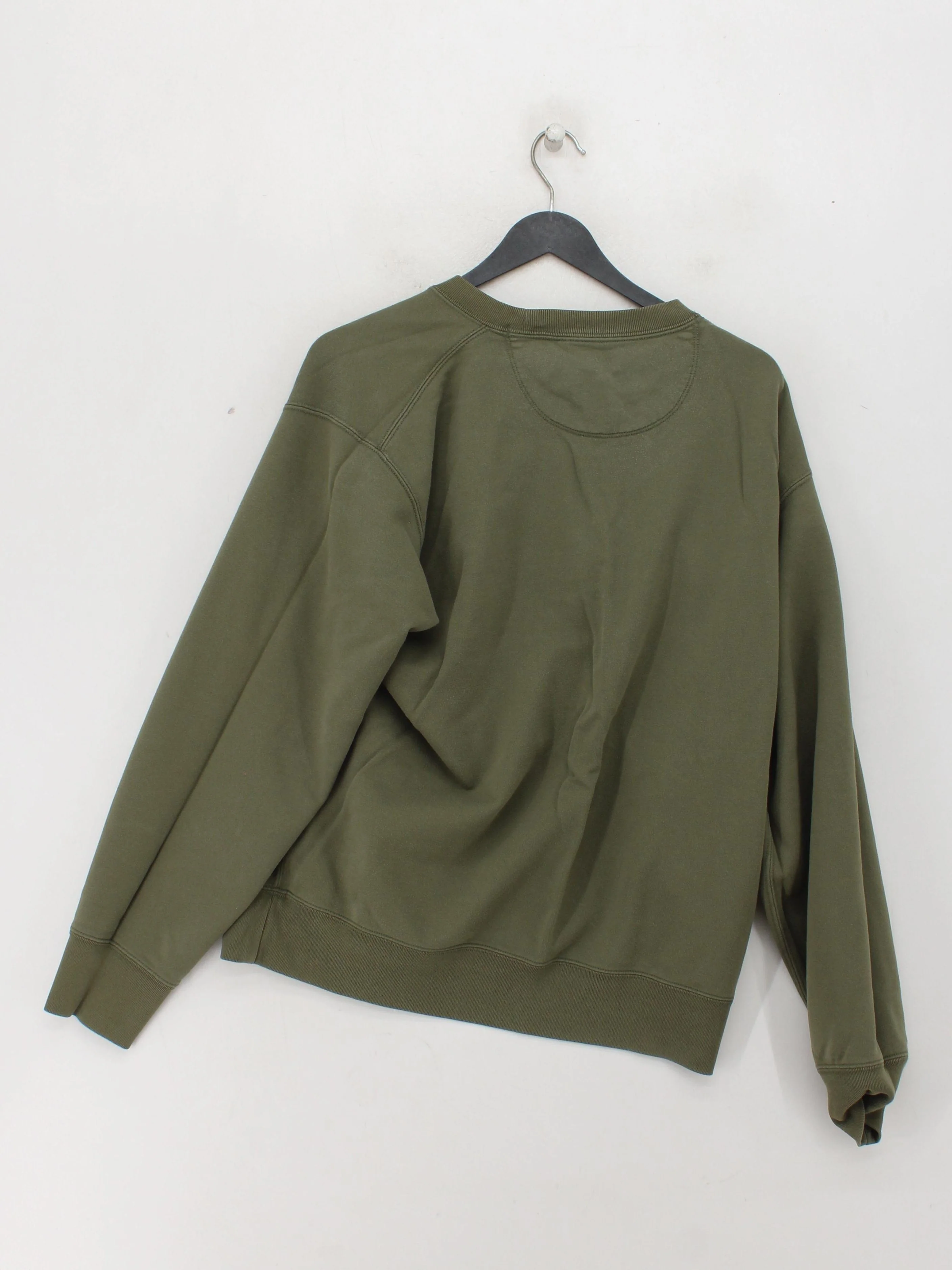 Uniqlo Men's Hoodie L Green 100% Cotton Pullover - Image 2