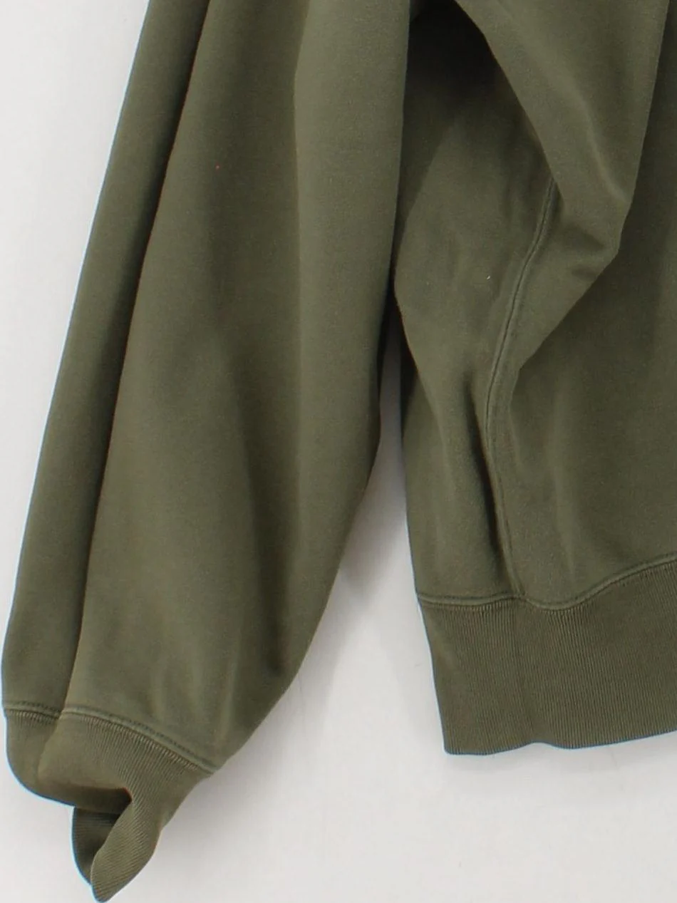 Uniqlo Men's Hoodie L Green 100% Cotton Pullover - Image 4