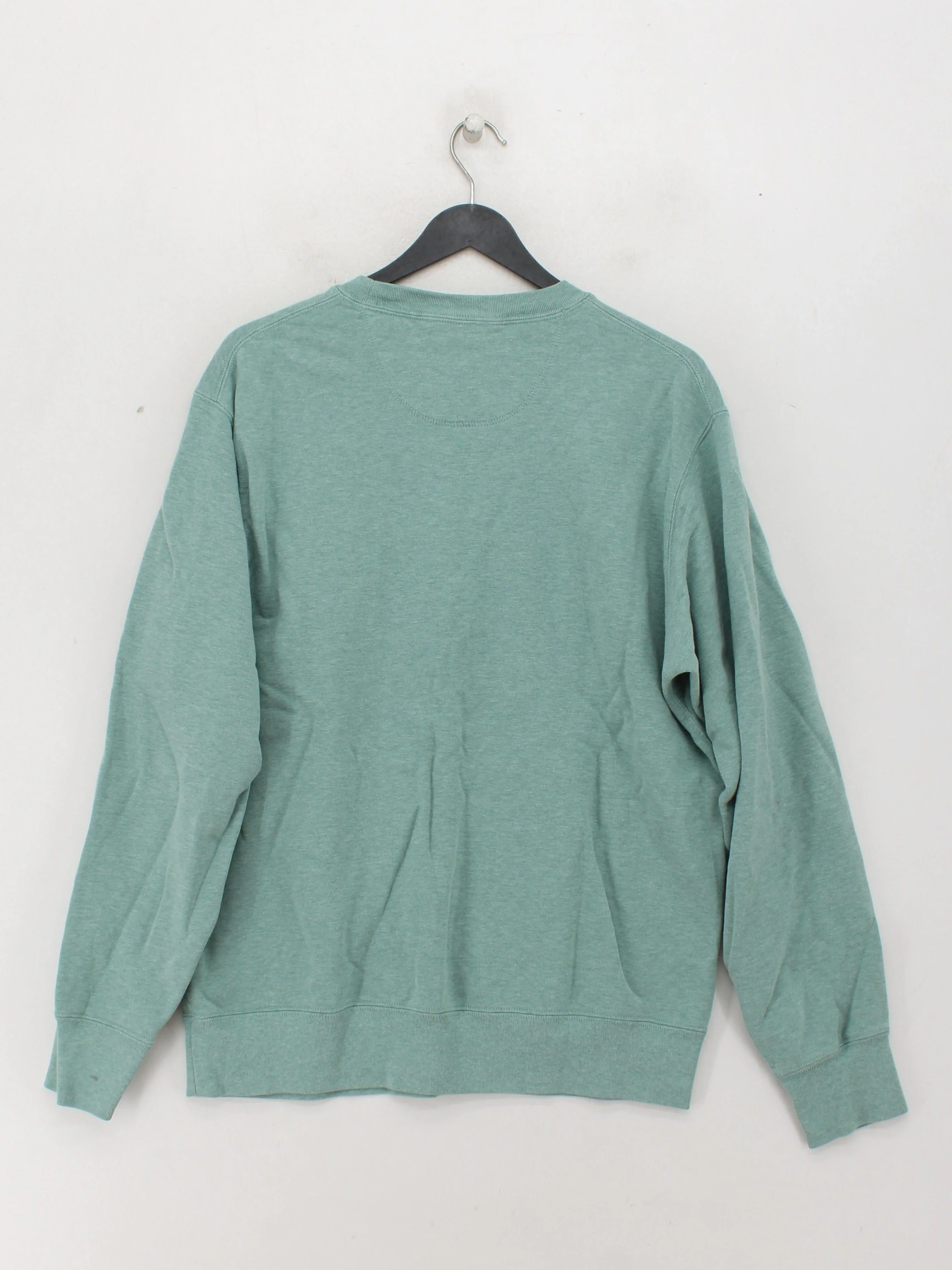 Uniqlo Men's Hoodie L Green 100% Cotton Pullover - Image 2