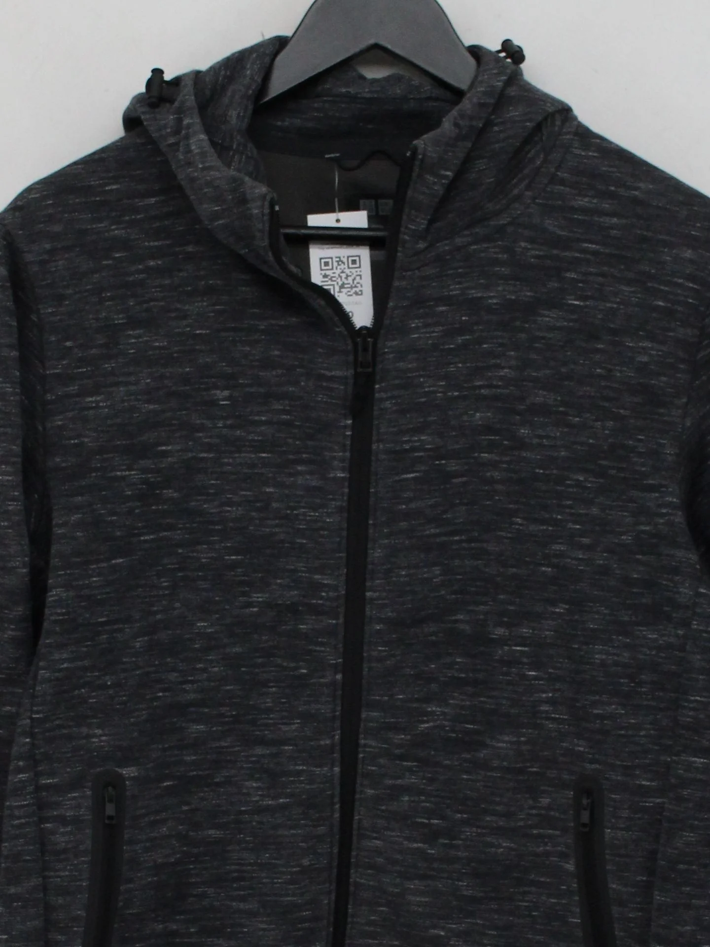 Uniqlo Men's Hoodie L Grey 100% Other Pullover - Image 3
