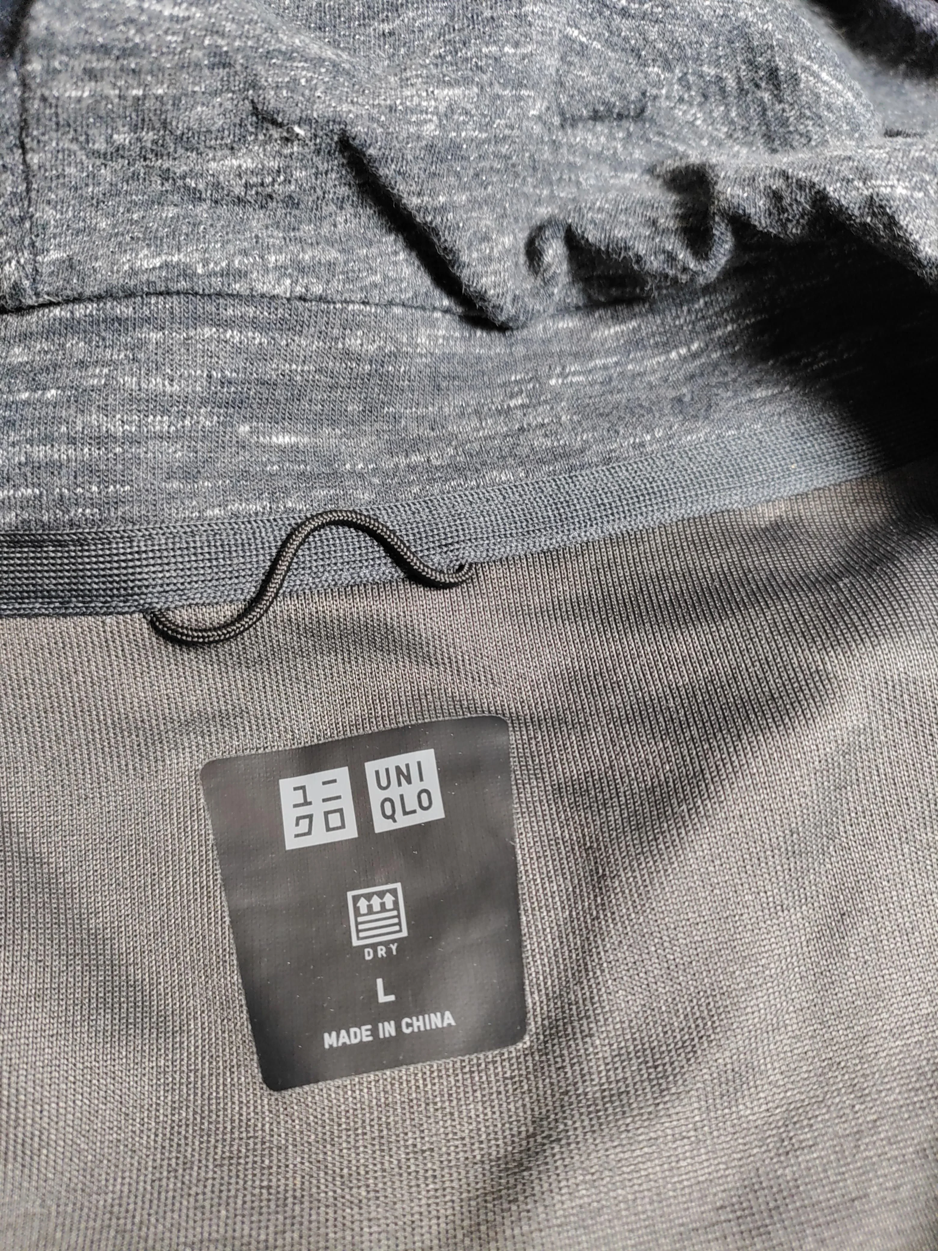 Uniqlo Men's Hoodie L Grey 100% Other Pullover - Image 5